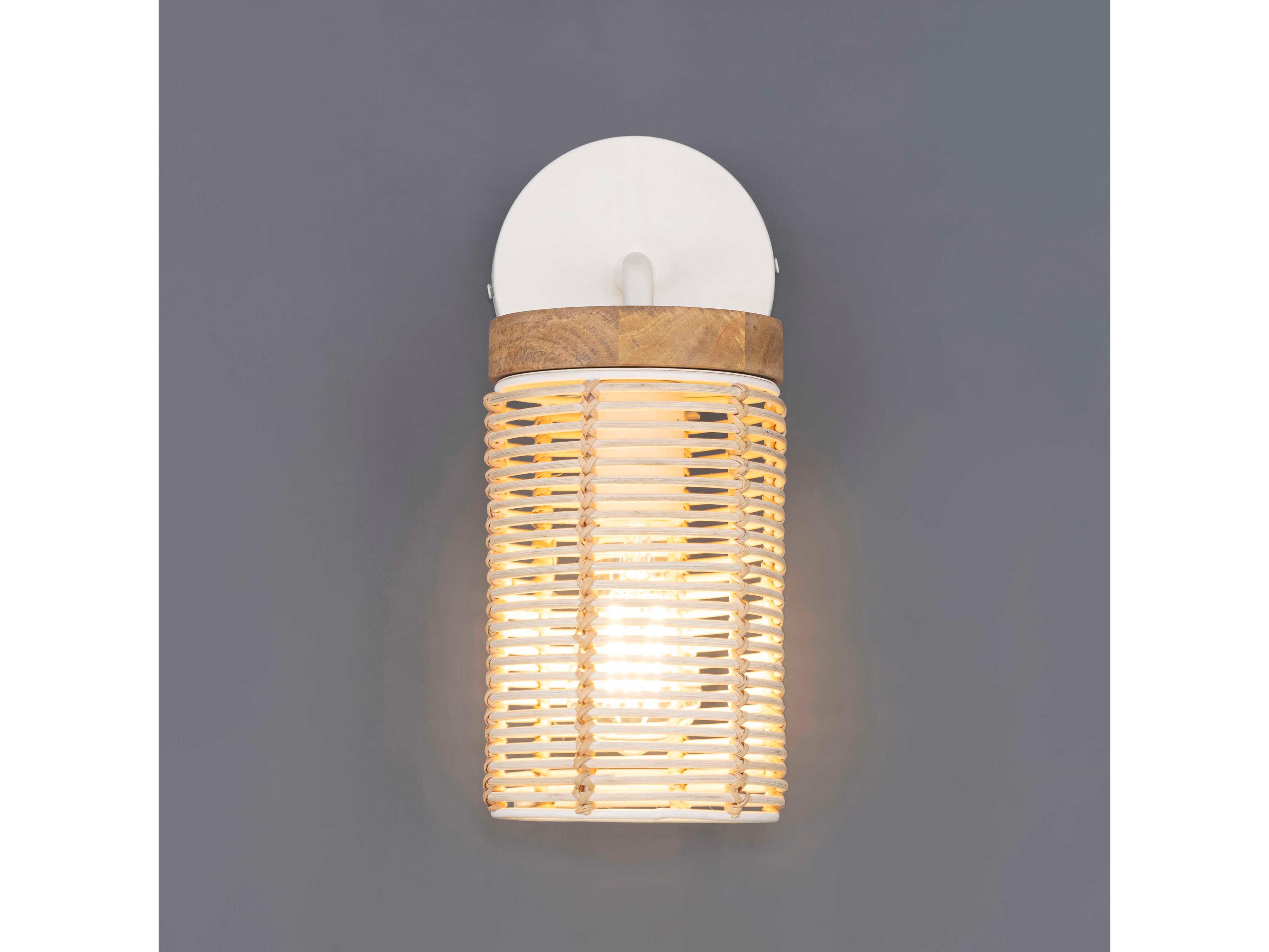 Maxim Lighting Vannerie 1-Light Ecru White Wall Sconce