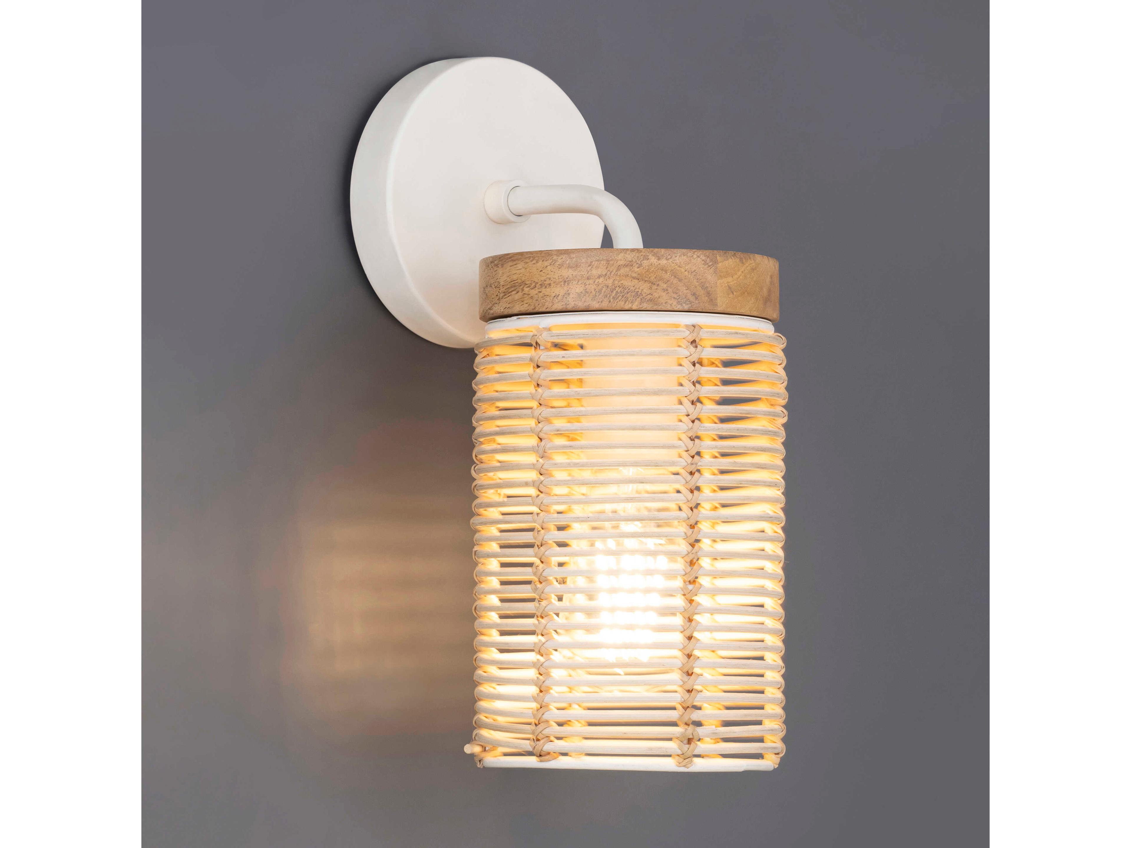 Maxim Lighting Vannerie 1-Light Ecru White Wall Sconce