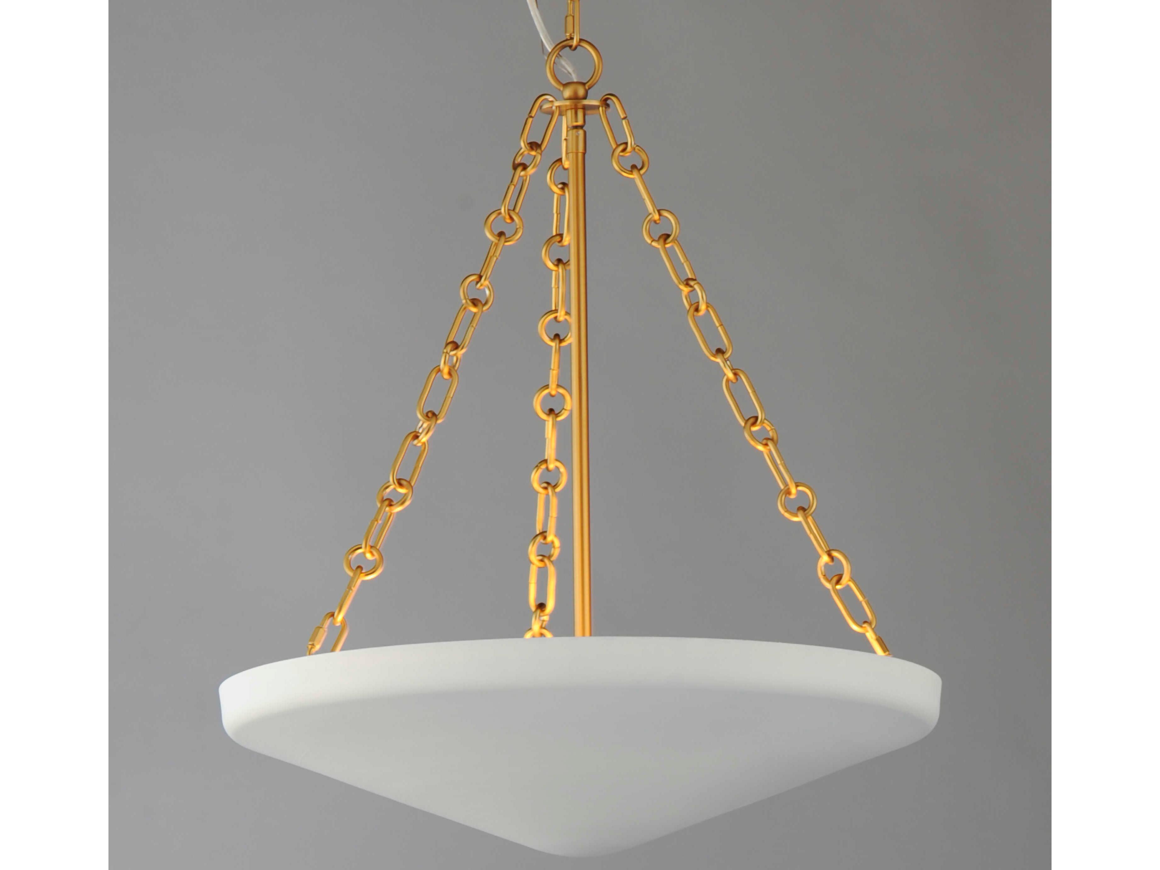 Maxim Lighting Artemis 4-Light Natural Aged Brass Bowl Pendant