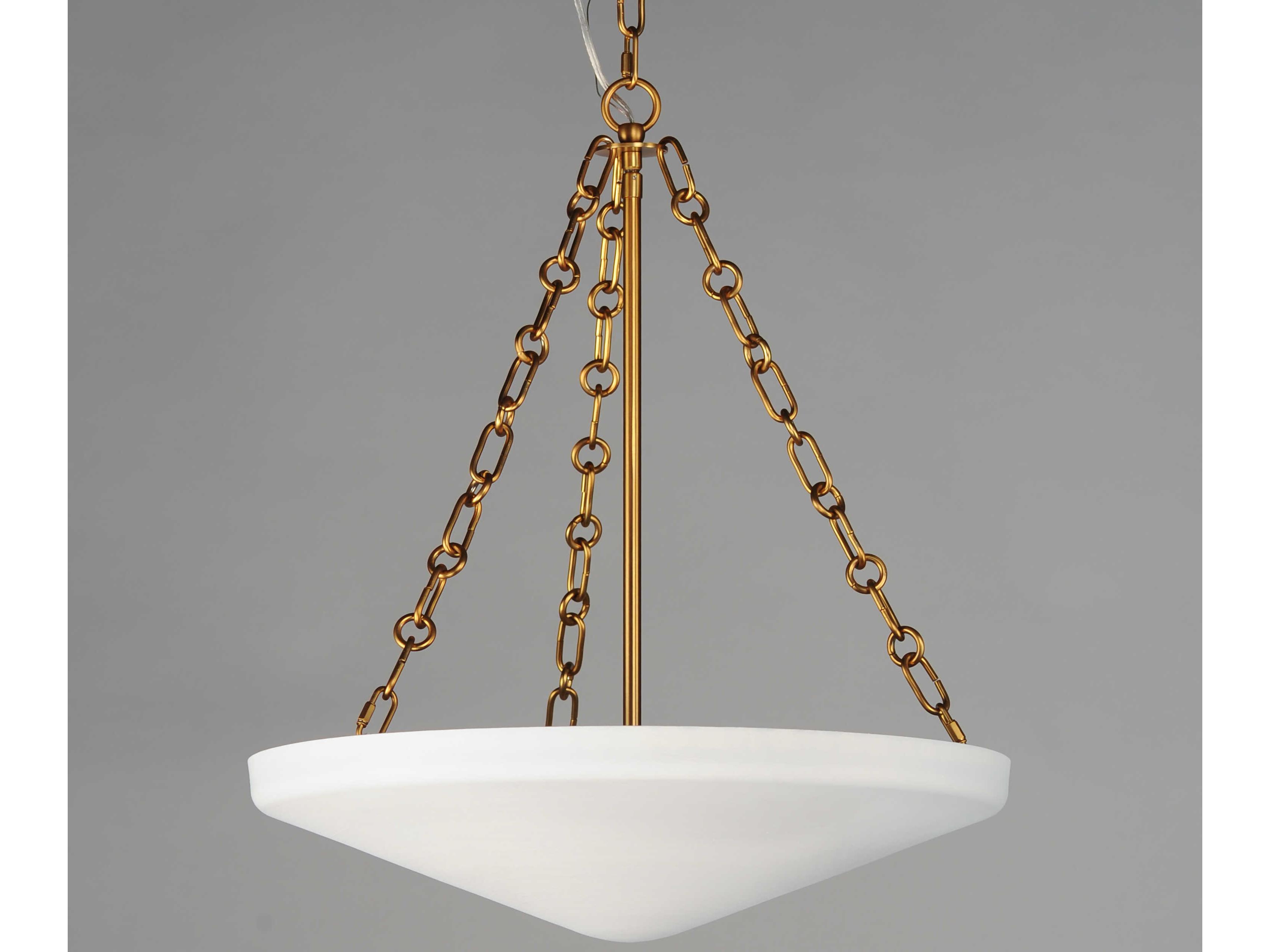 Maxim Lighting Artemis 4-Light Natural Aged Brass Bowl Pendant