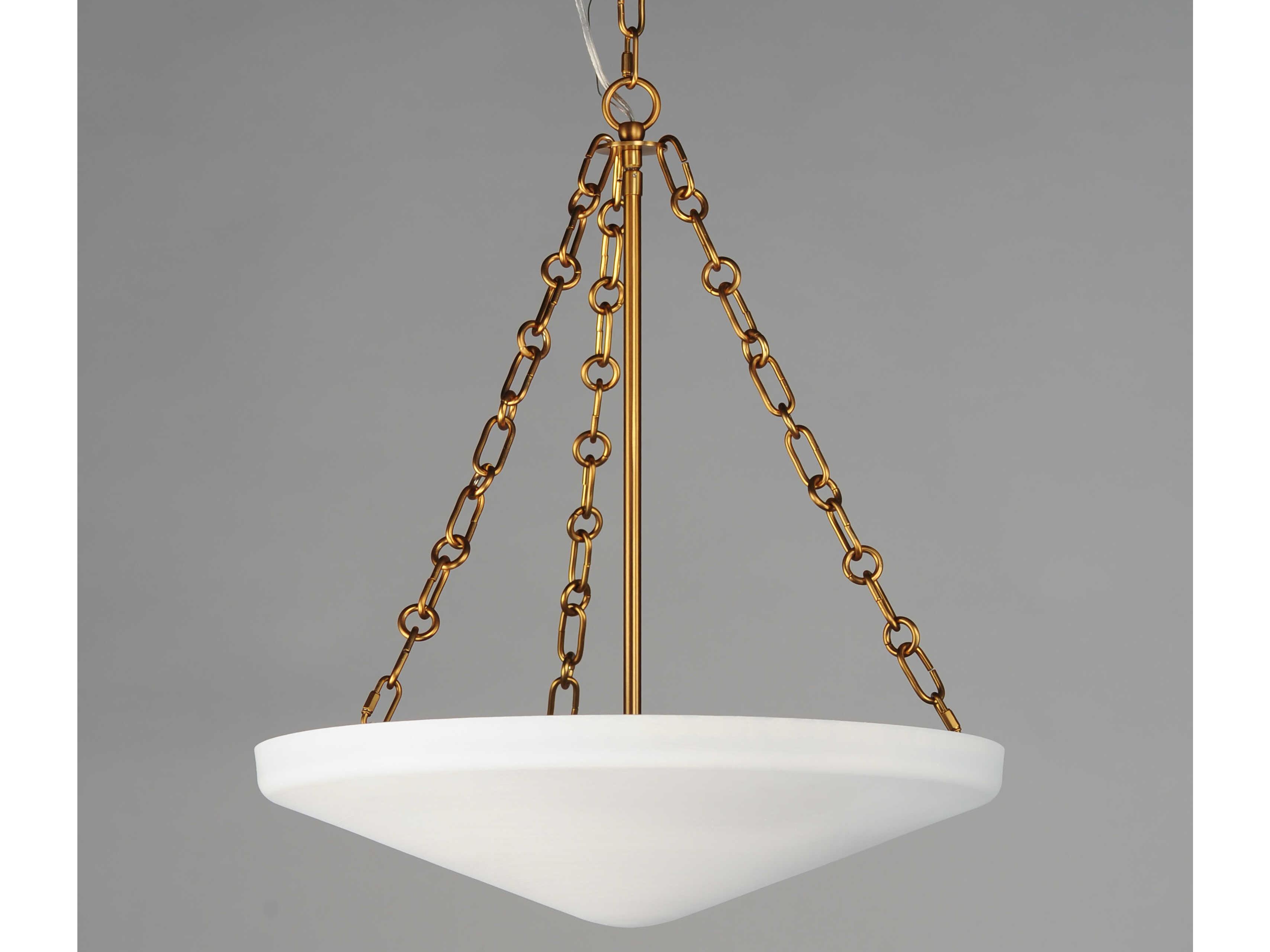 Maxim Lighting Artemis 4-Light Natural Aged Brass Bowl Pendant