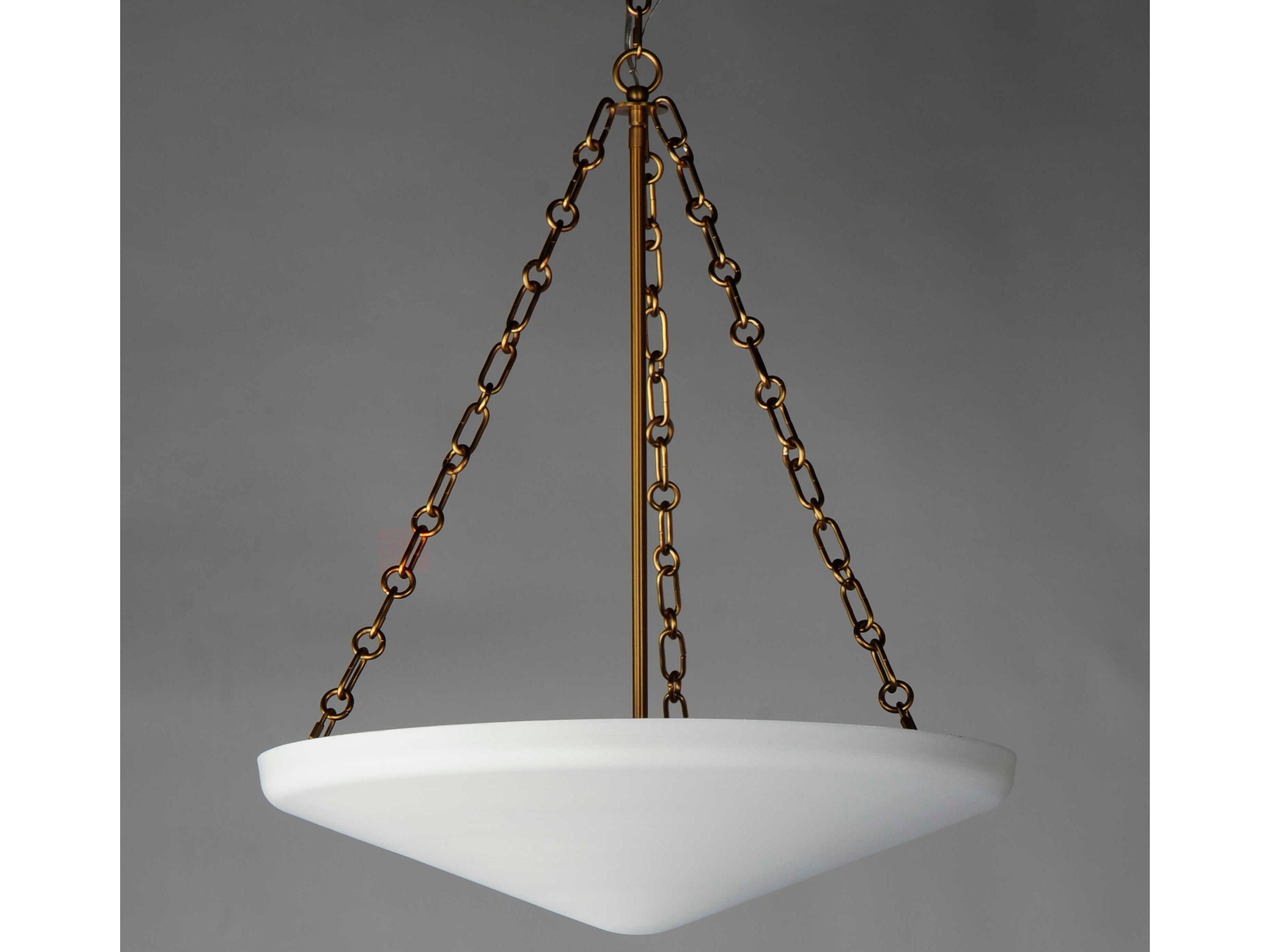 Maxim Lighting Artemis 6-Light Natural Aged Brass Bell Pendant