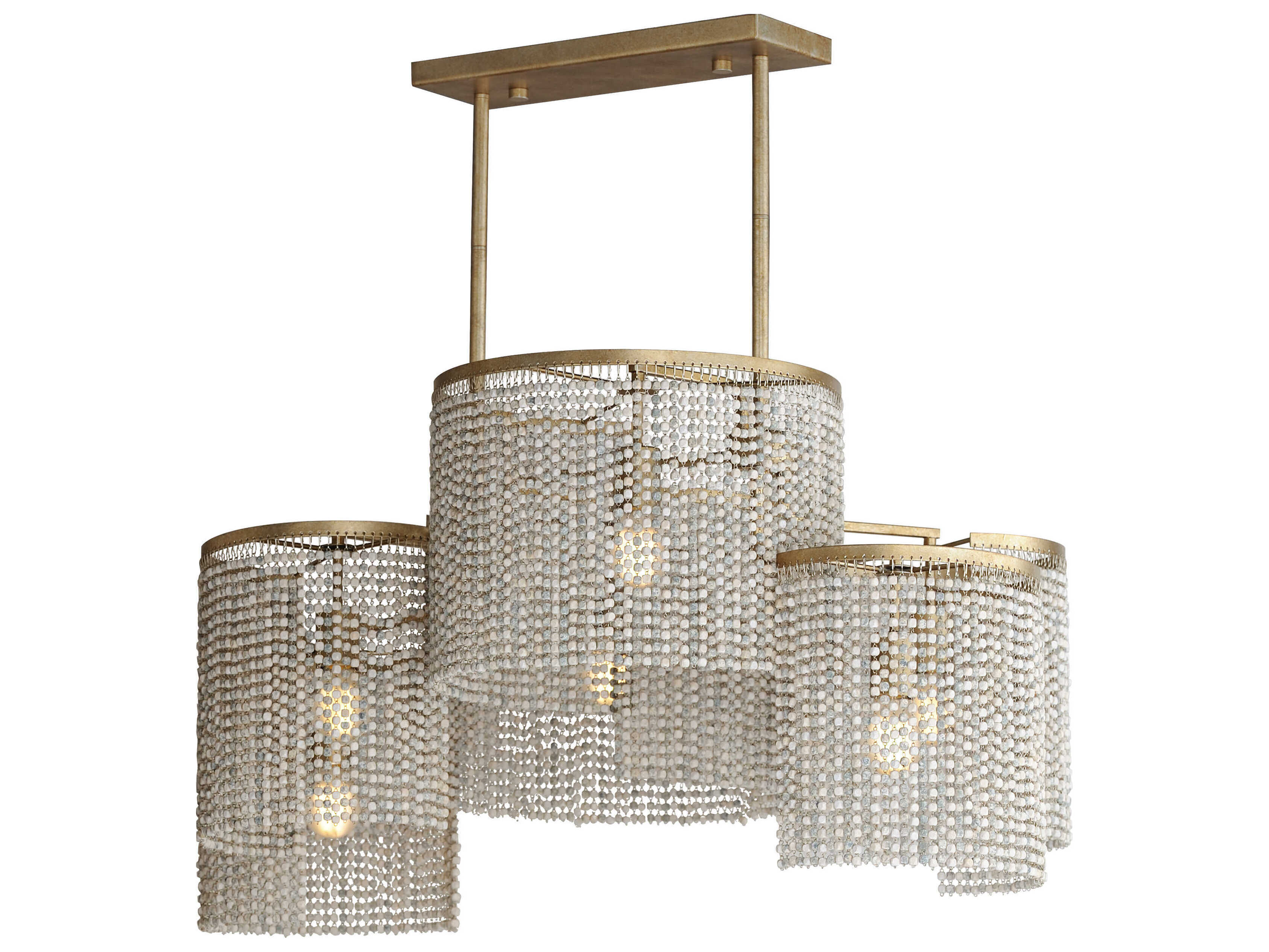 Maxim Lighting Fontaine 6-Light Golden Silver Island Pendant