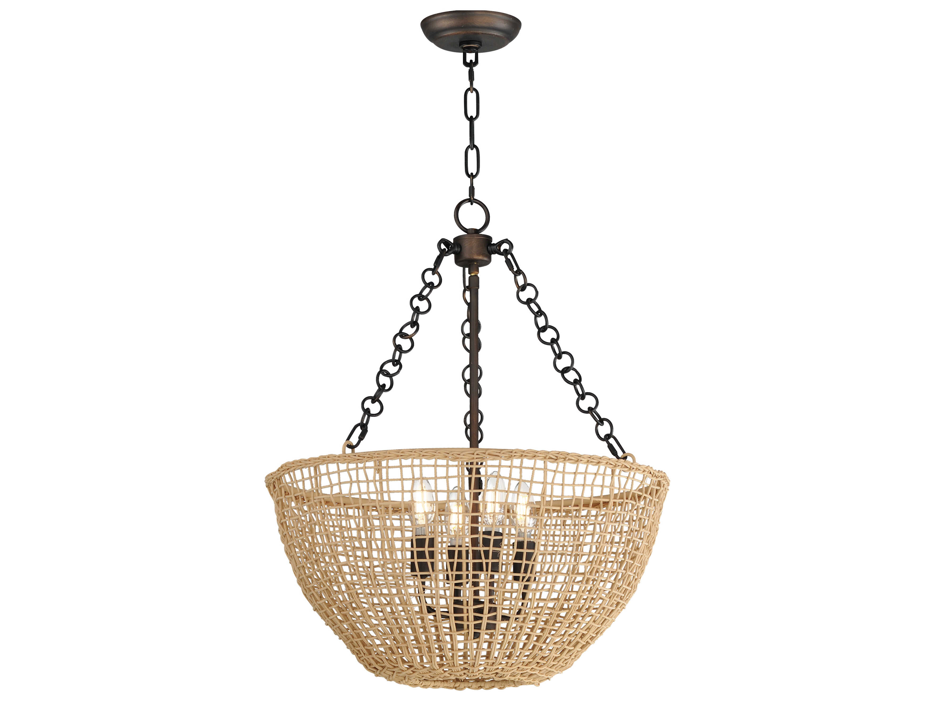 Maxim Lighting Cestino 4-Light Antique Bronze Pendant