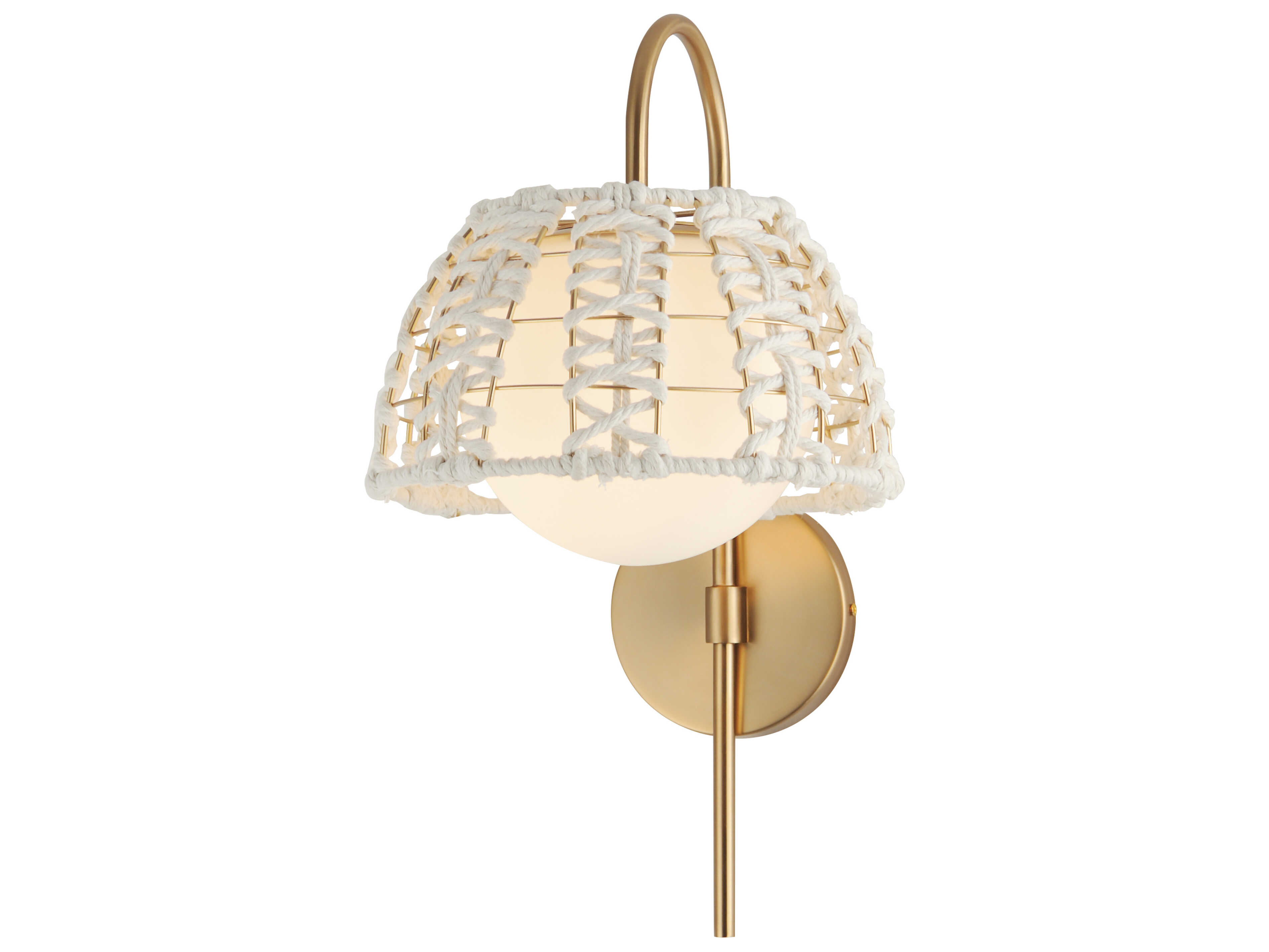Maxim Lighting Macrame 1-Light Gold Wall Sconce
