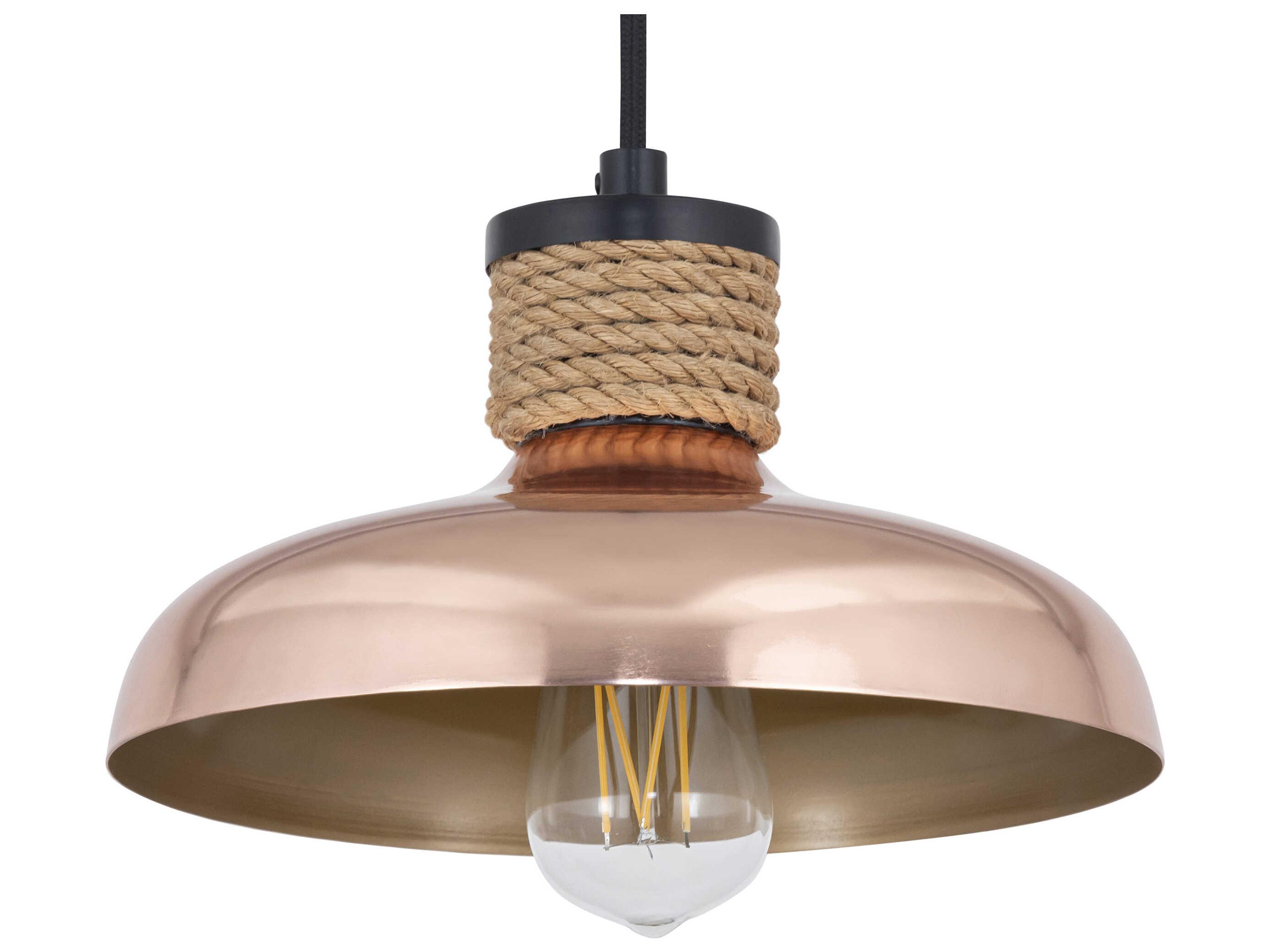 Maxim Lighting Bingham 1-Light Copper Dome Mini Pendant