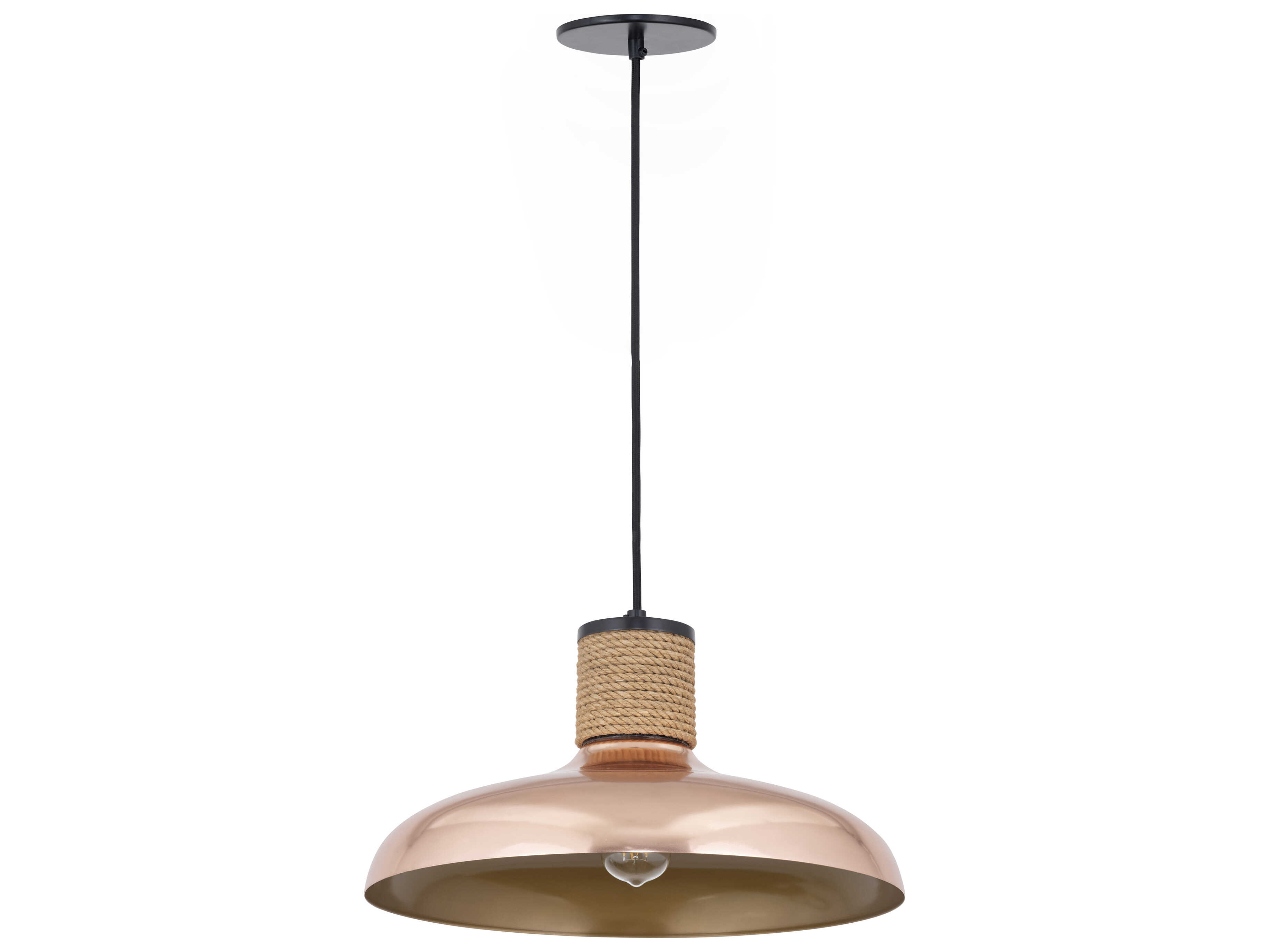 Maxim Lighting Bingham 1-Light Copper Dome Pendant