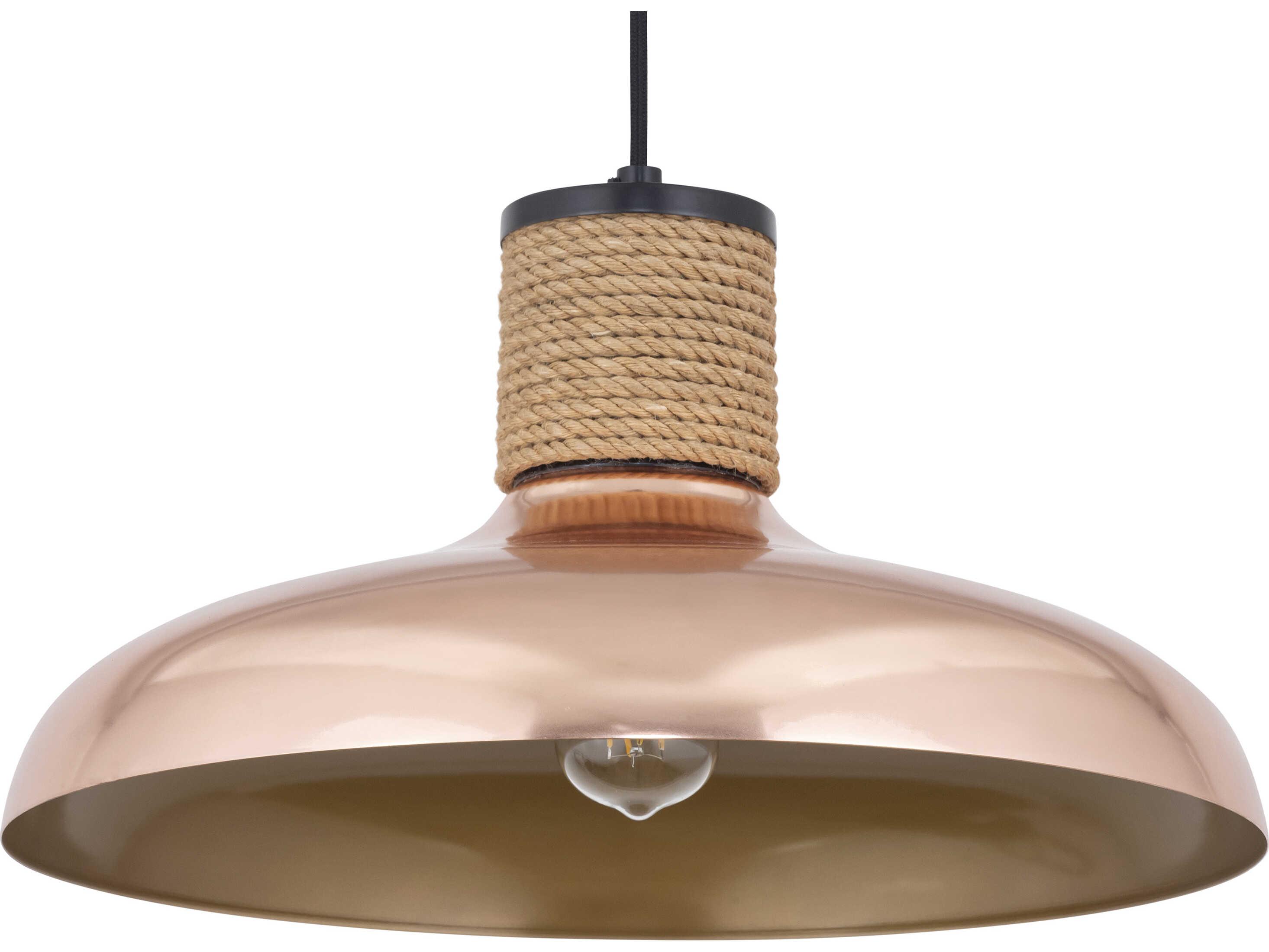 Maxim Lighting Bingham 1-Light Copper Dome Pendant