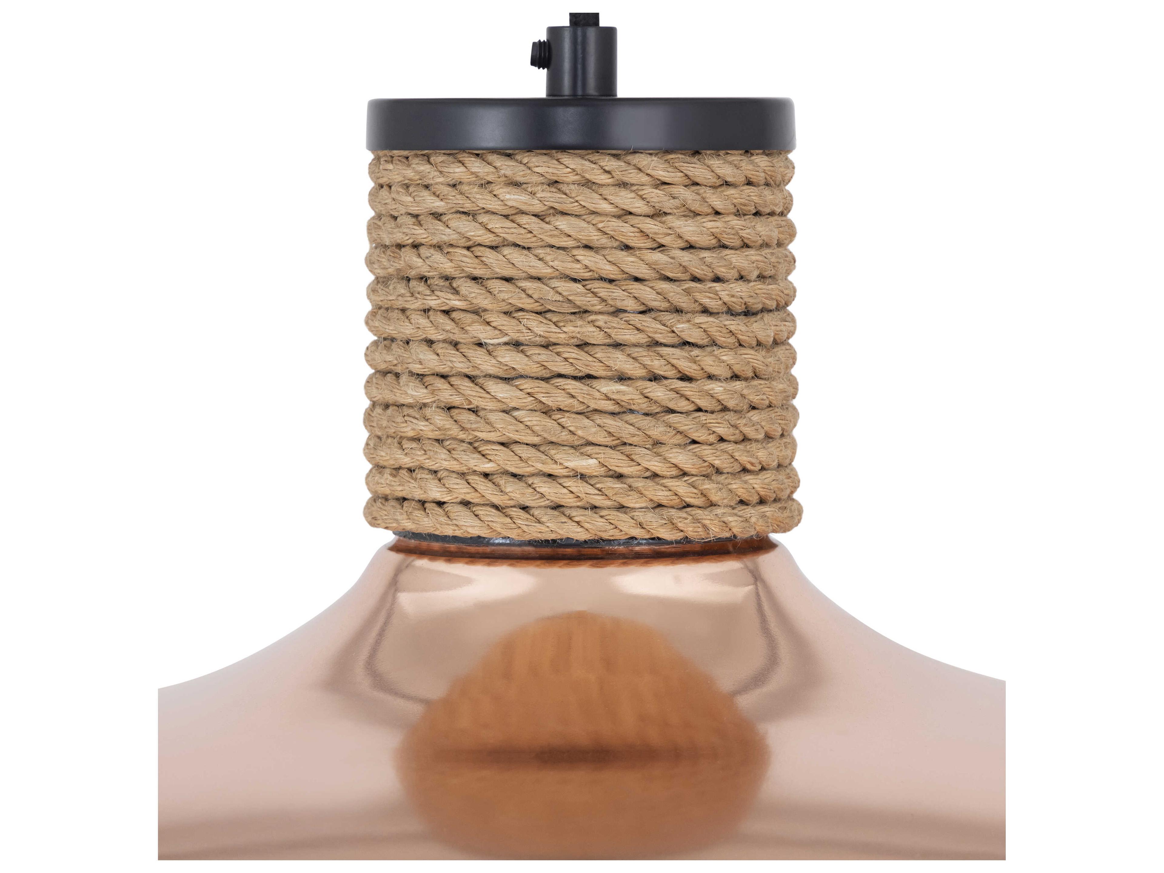 Maxim Lighting Bingham 1-Light Copper Dome Pendant