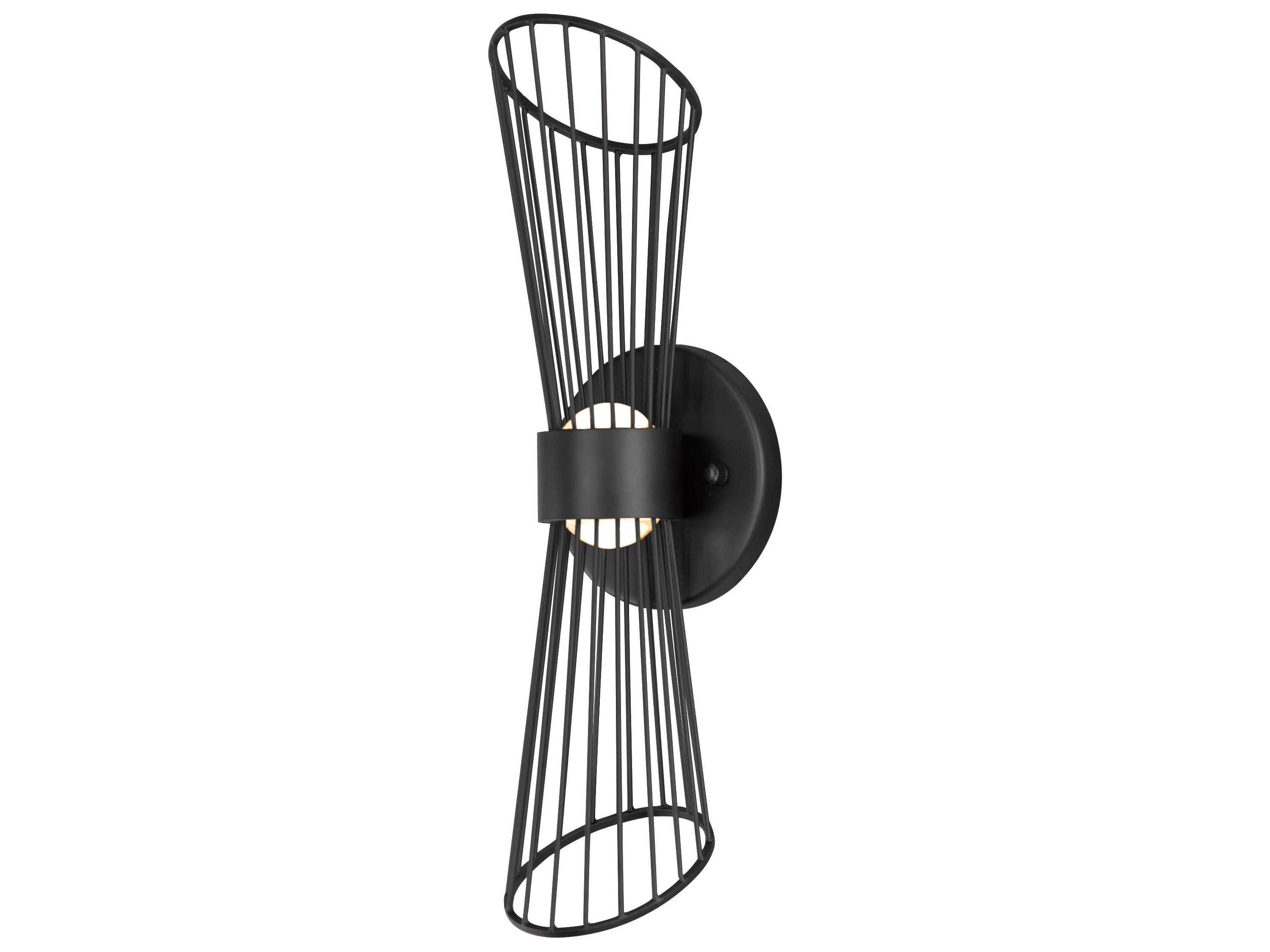 Maxim Lighting Zeta 2-Light Black LED Wall Sconce