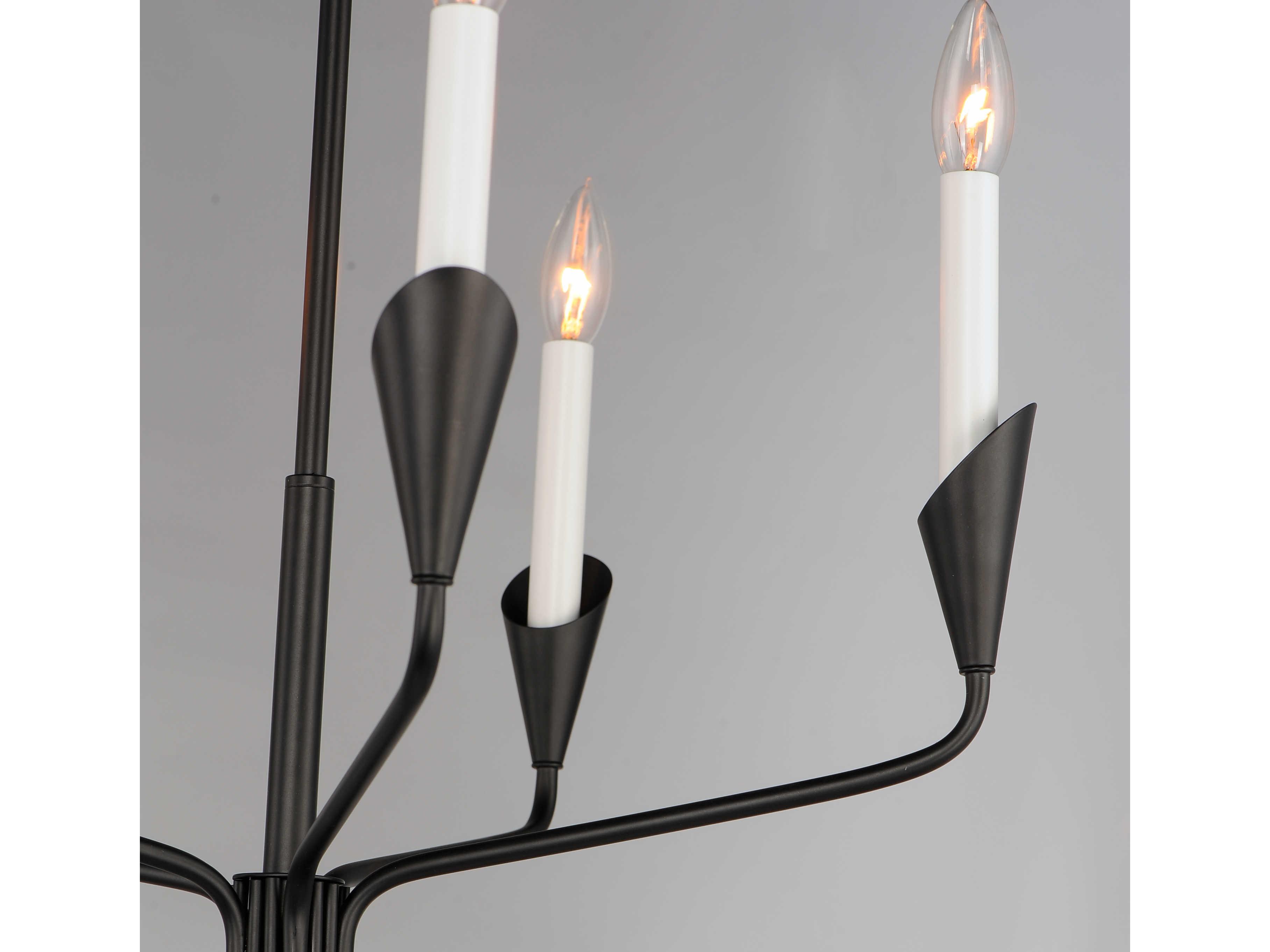 Maxim Lighting Calyx 5-Light Black Candelabra Chandelier