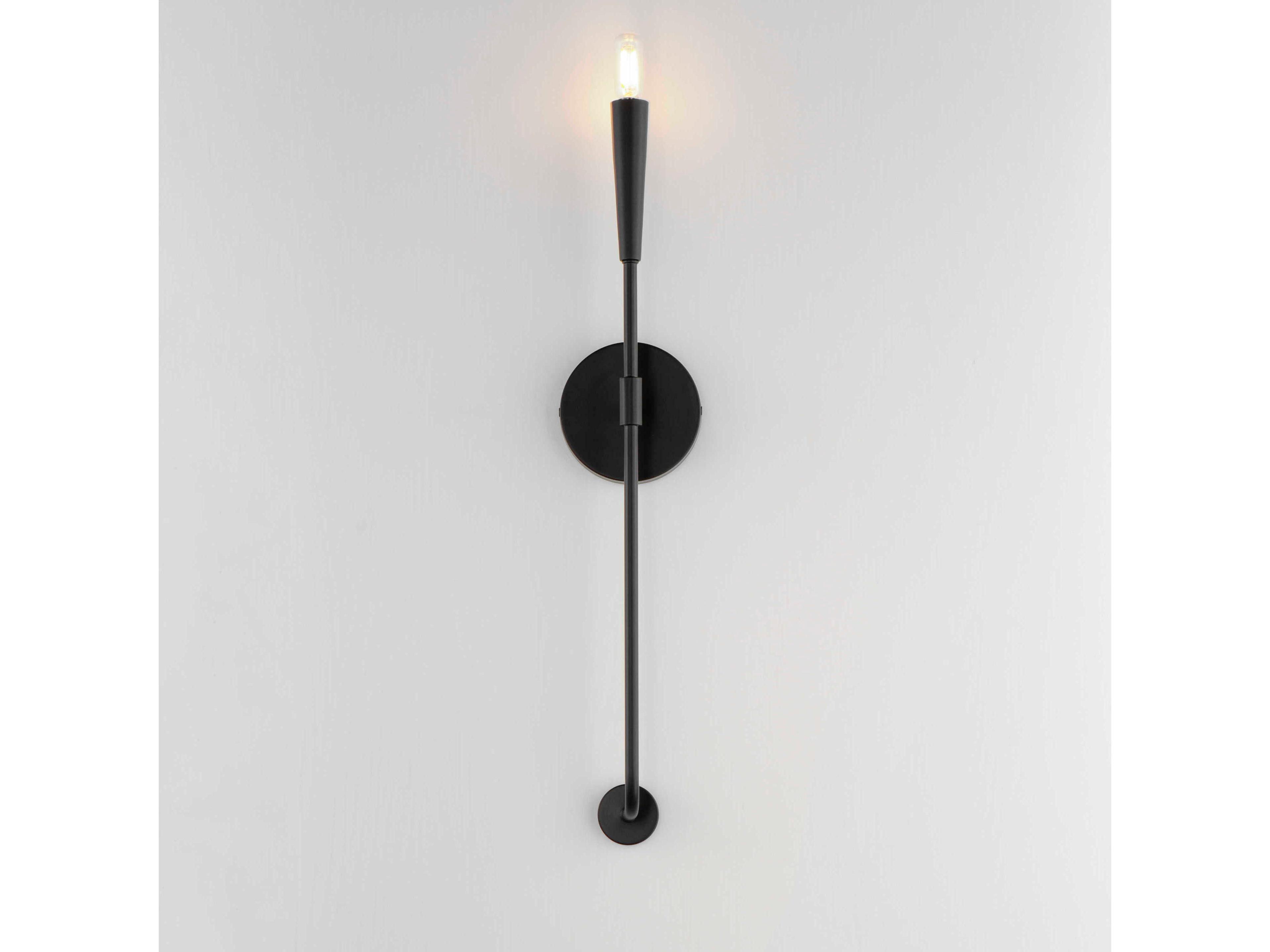 Maxim Lighting Vela 1-Light Black Wall Sconce