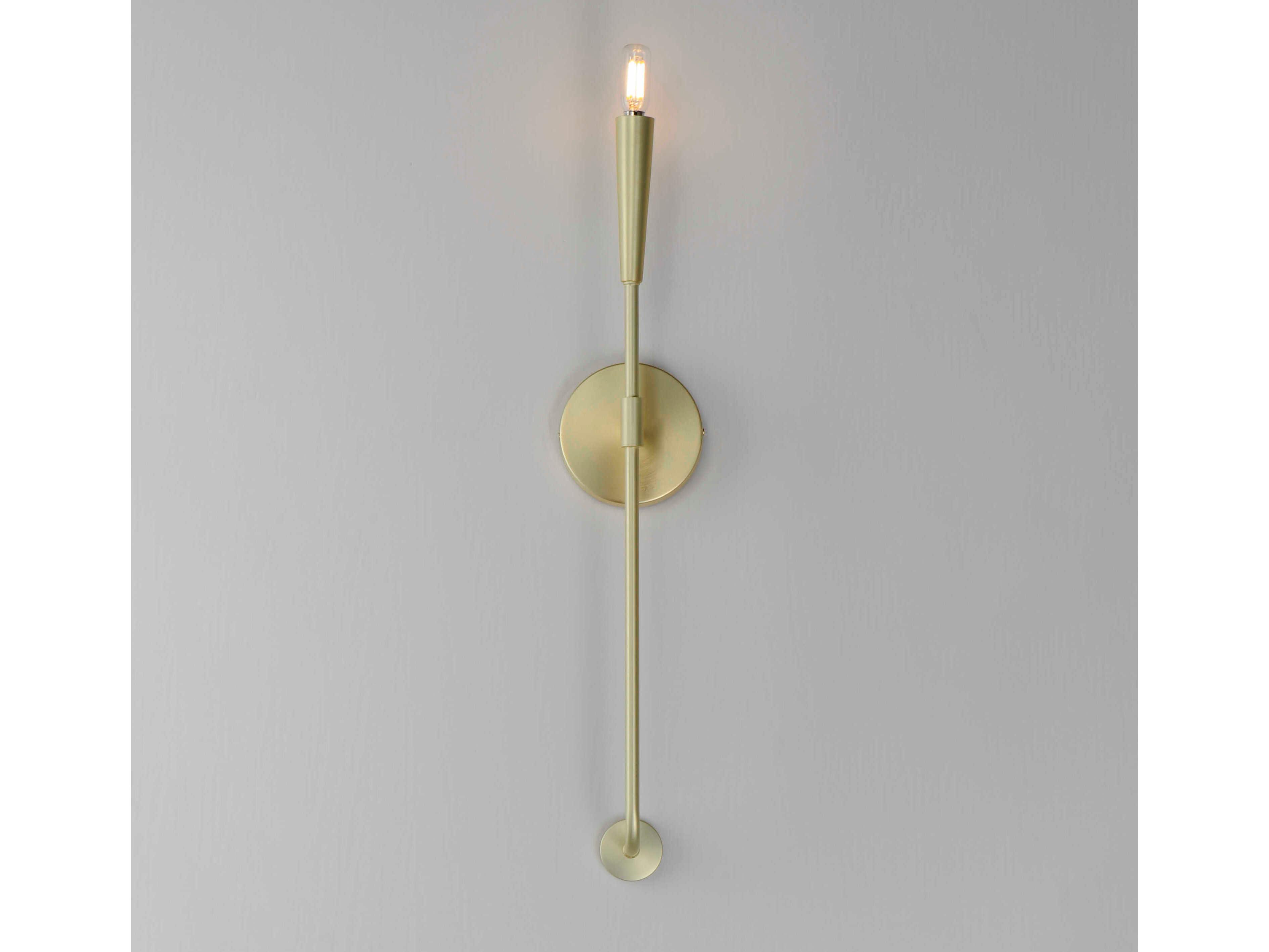Maxim Lighting Vela 1-Light Satin Brass Wall Sconce