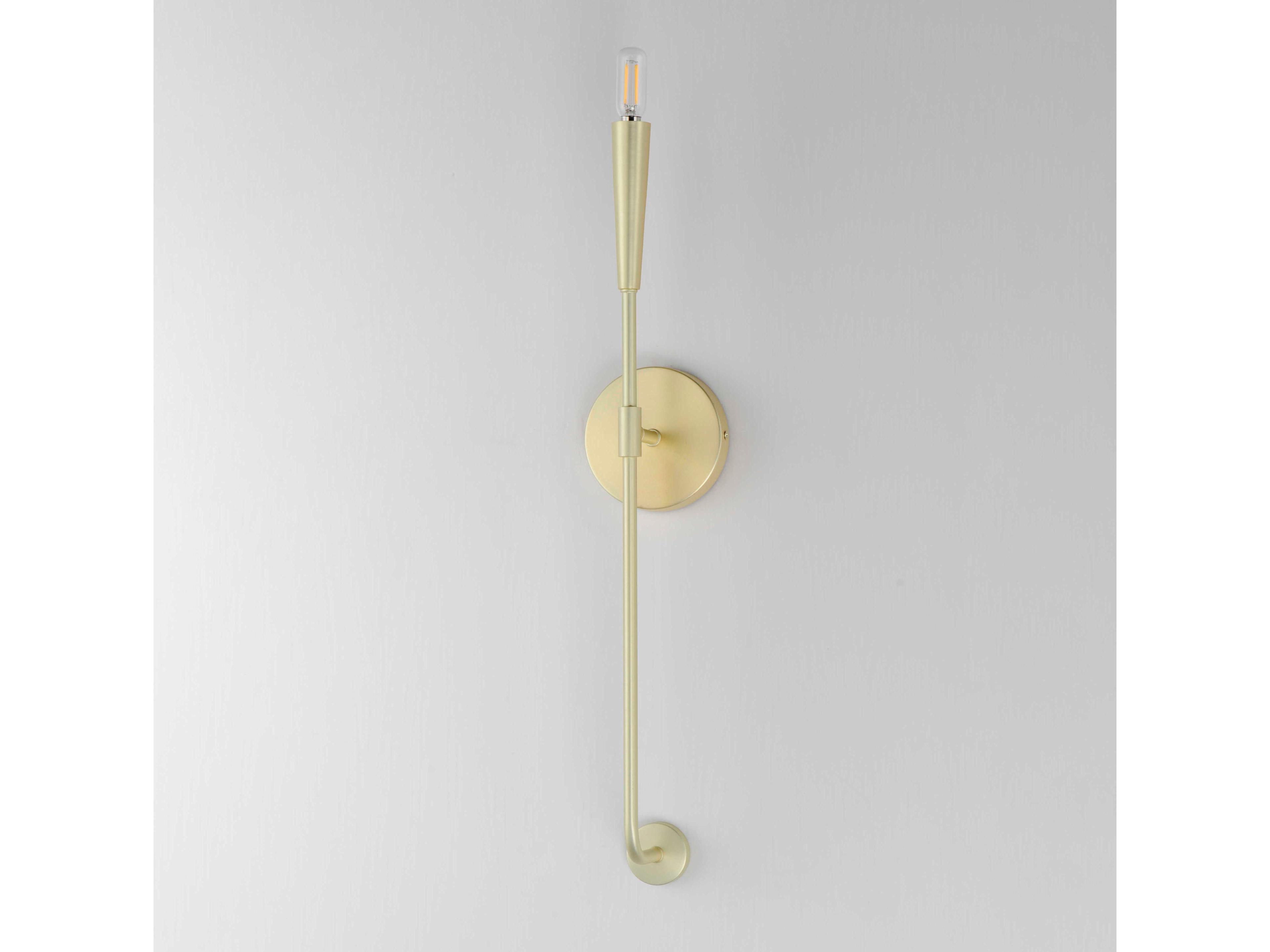 Maxim Lighting Vela 1-Light Satin Brass Wall Sconce