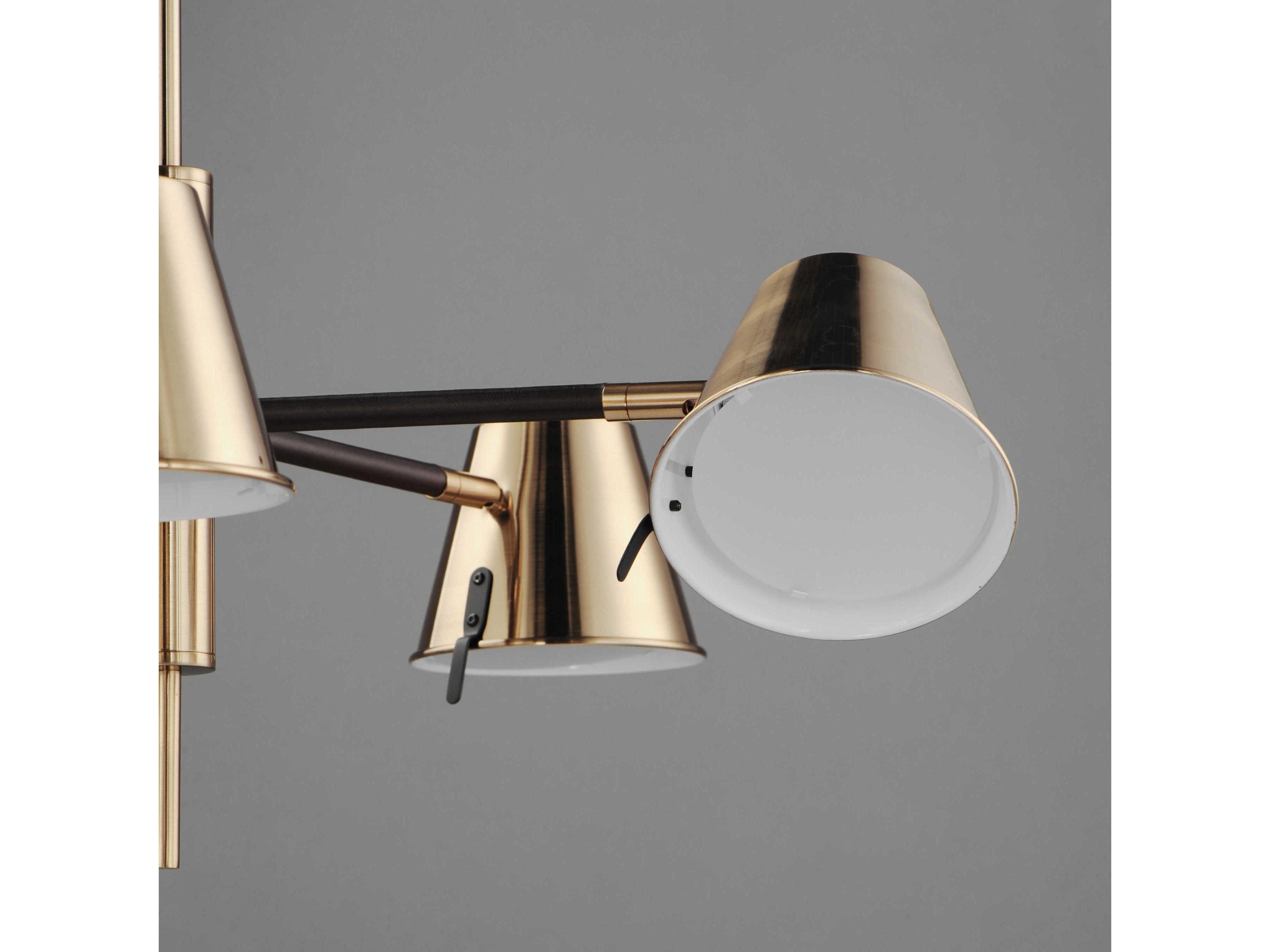 Maxim Lighting Carlo 5-Light Dark Bronze Heritage Brass LED Chandelier