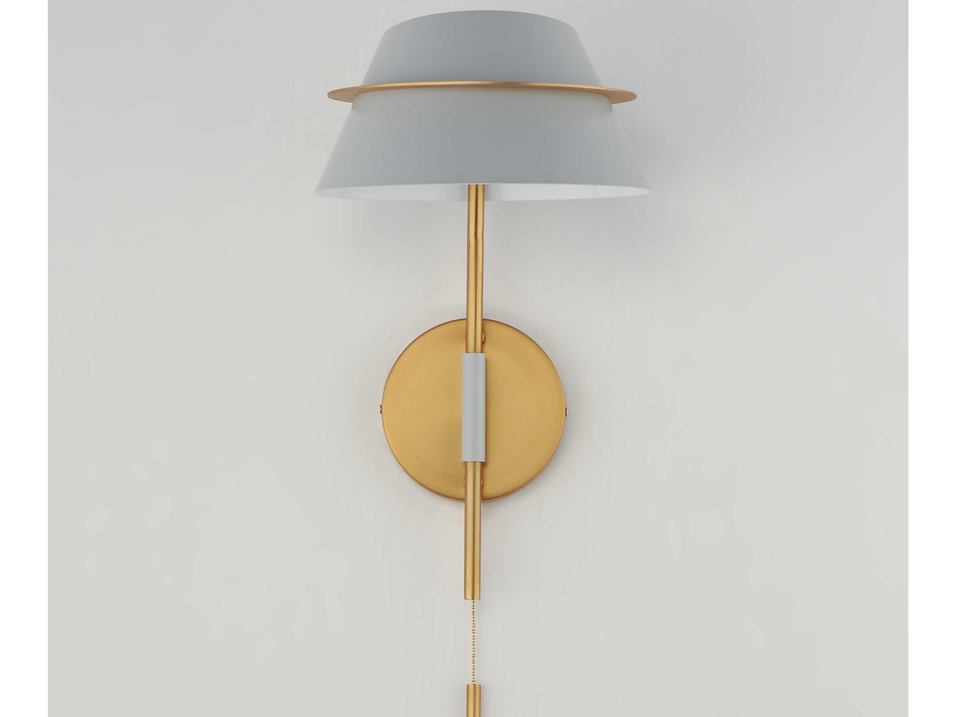 Maxim Lighting Lucas 1-Light Natural Aged Brass Wall Sconce