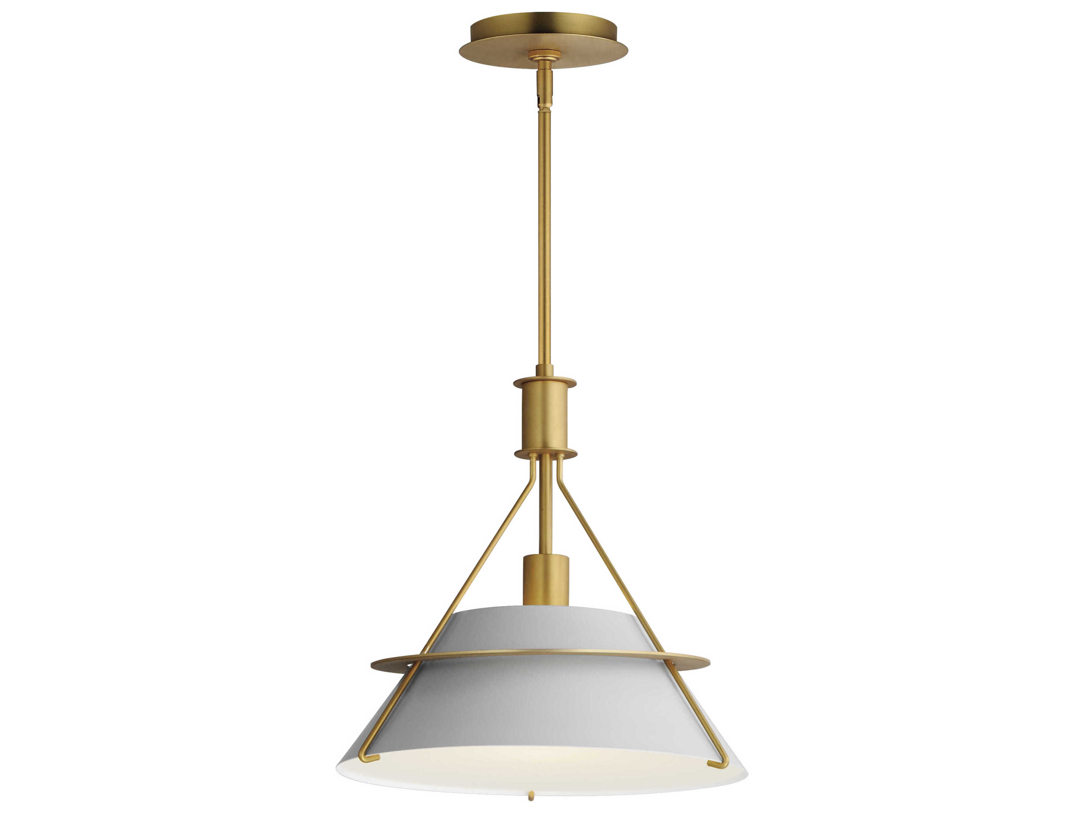 Maxim Lighting Lucas 1-Light Natural Aged Brass Pendant