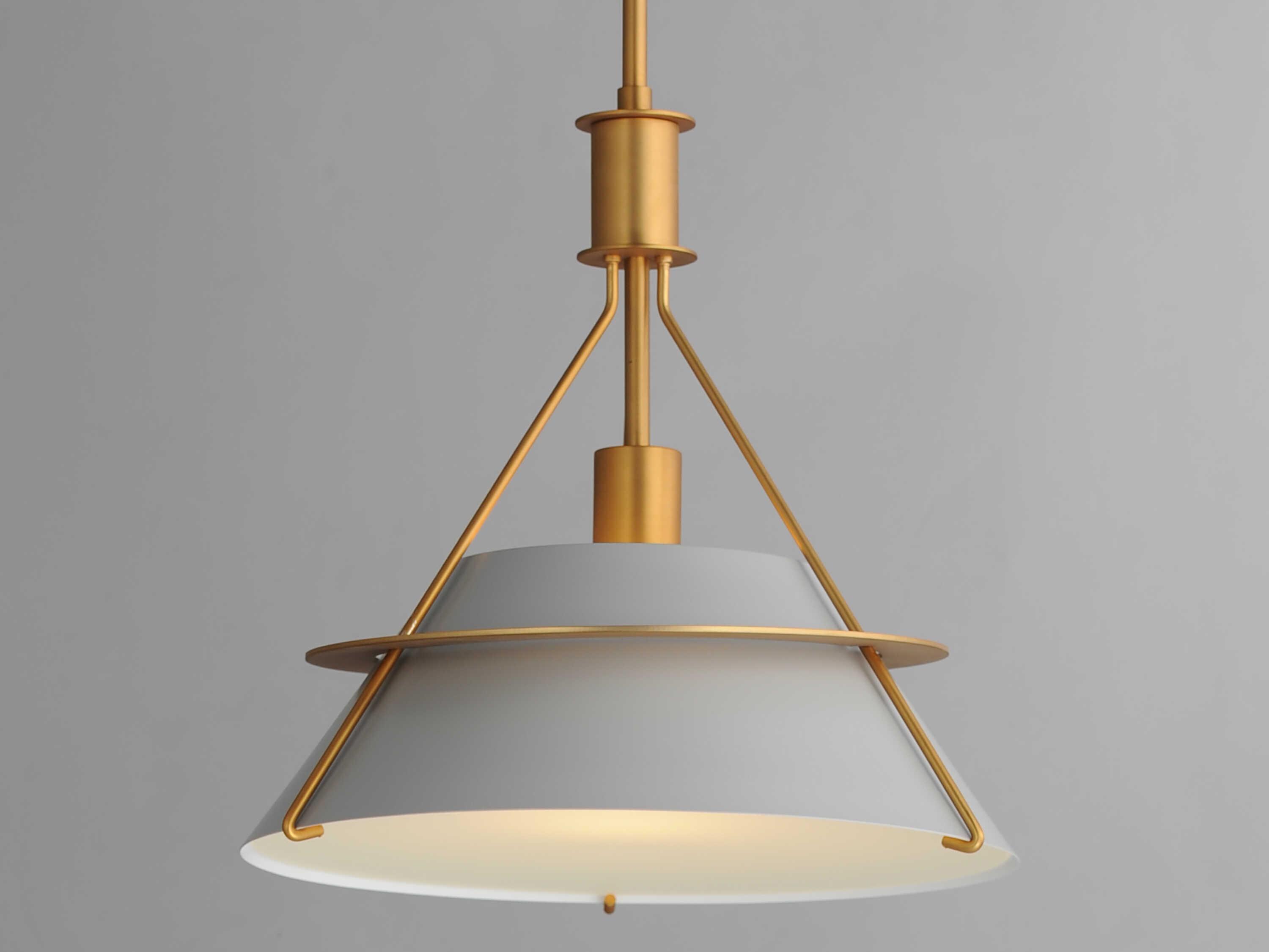 Maxim Lighting Lucas 1-Light Natural Aged Brass Pendant