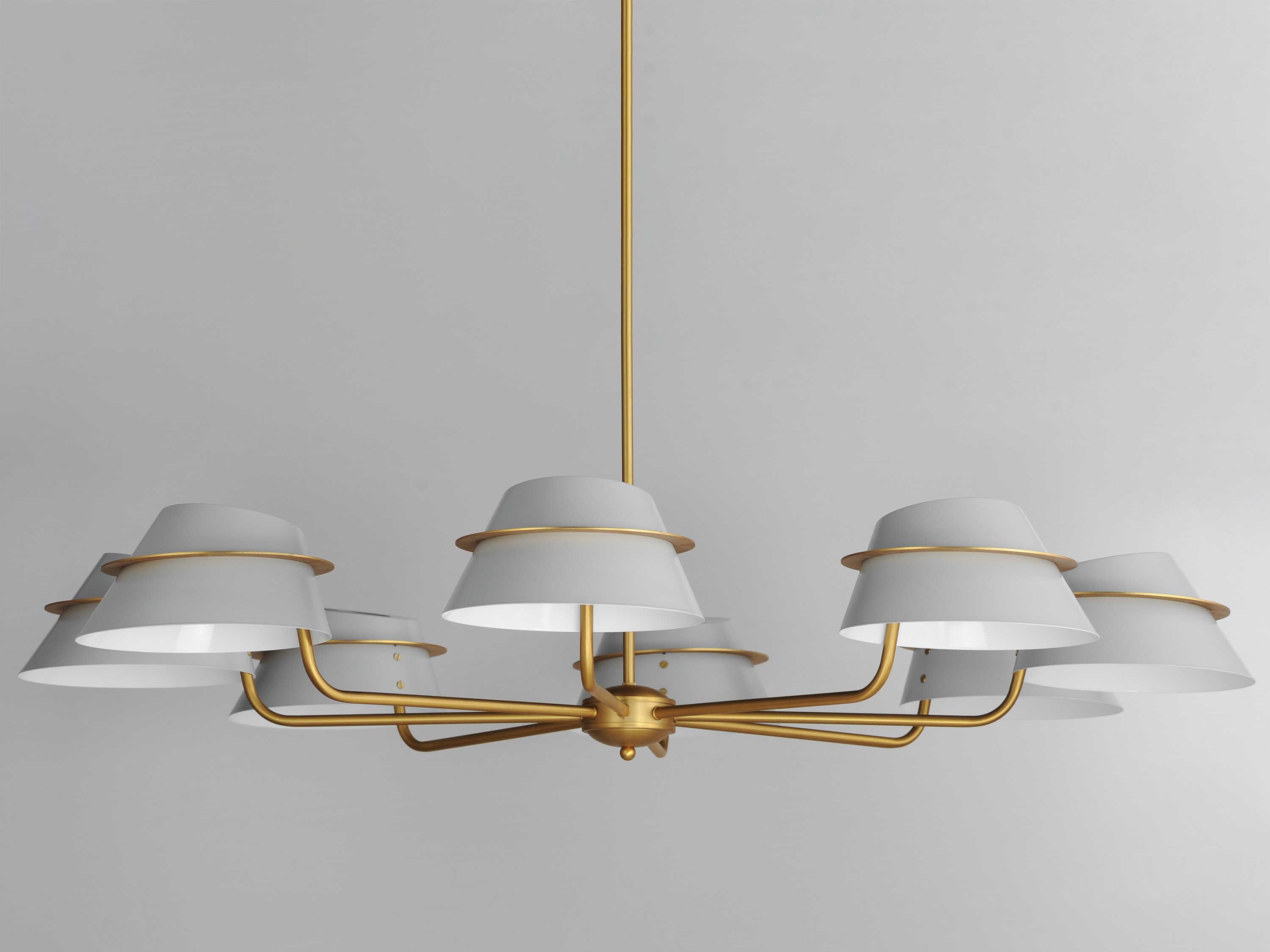 Maxim Lighting Lucas 8-Light Natural Aged Brass Chandelier