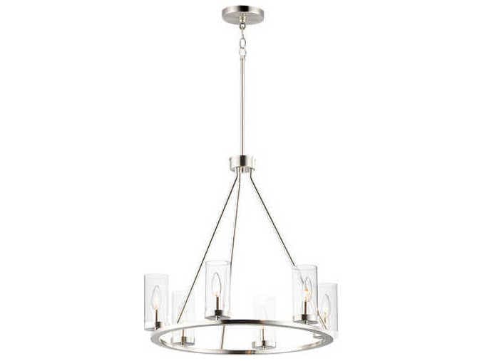Maxim Lighting Sentinel 6-Light Satin Nickel Chandelier