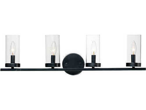 Maxim Lighting Sentinel 4-Light Black Vanity Light