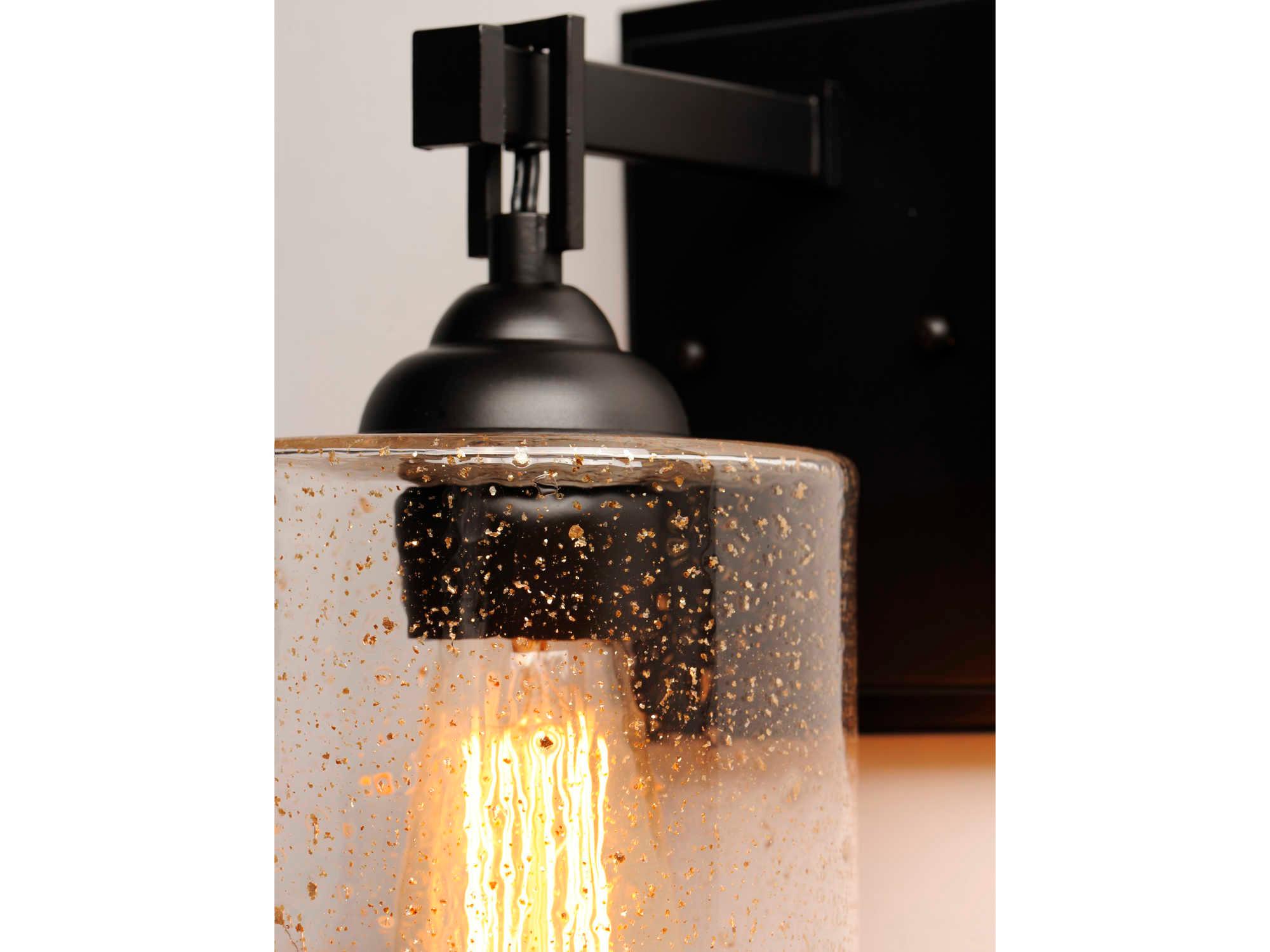 Maxim Lighting Stonehenge 1-Light Bronze Glass Wall Sconce