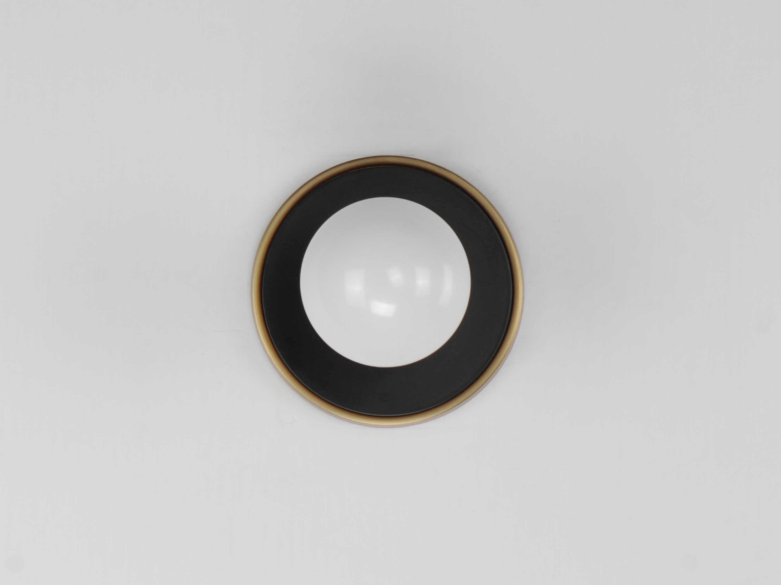 Maxim Lighting Hollywood 1-Light Black Natural Aged Brass Wall Sconce