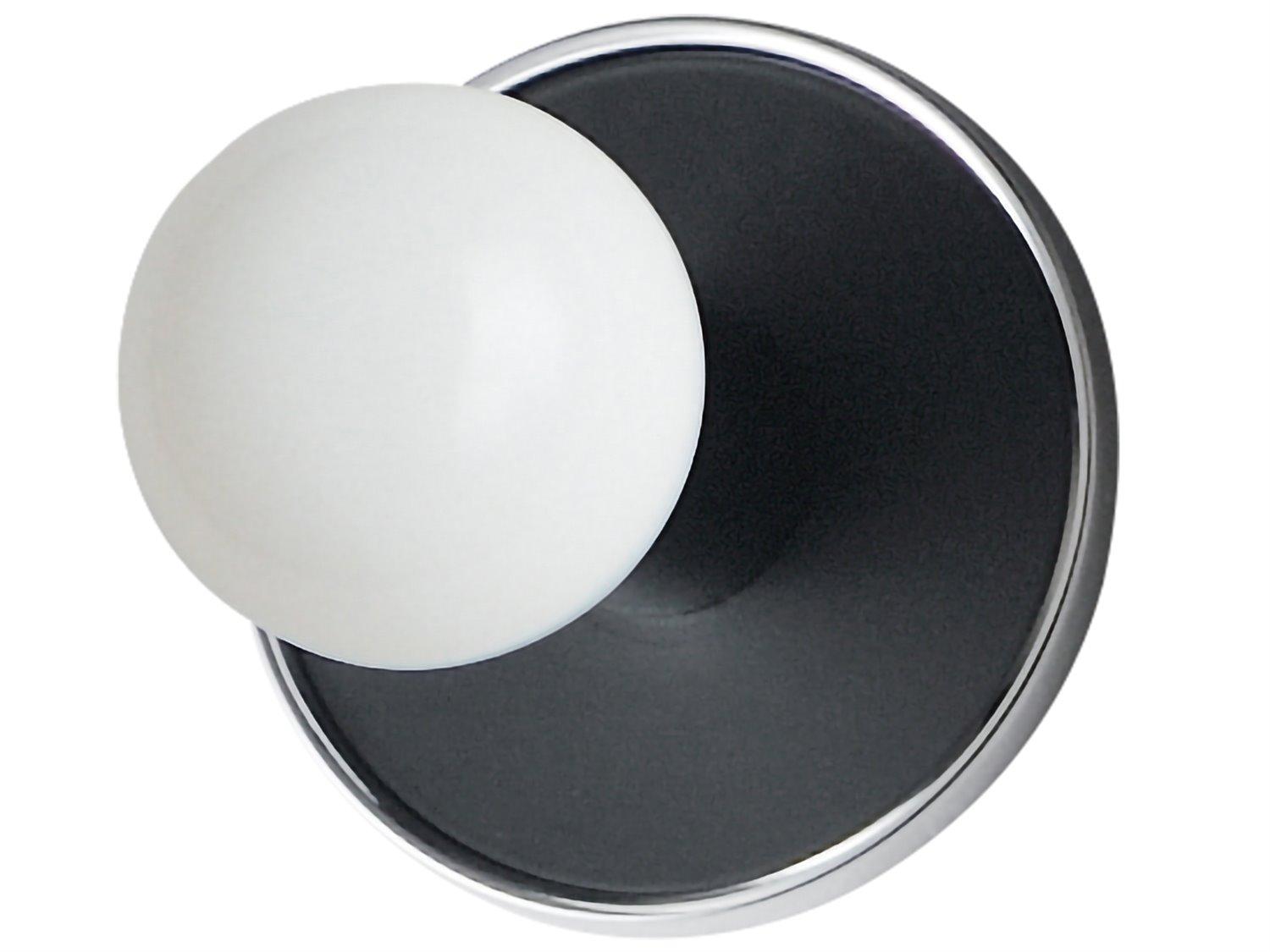 Maxim Lighting Hollywood 1-Light Polished Chrome Black Wall Sconce