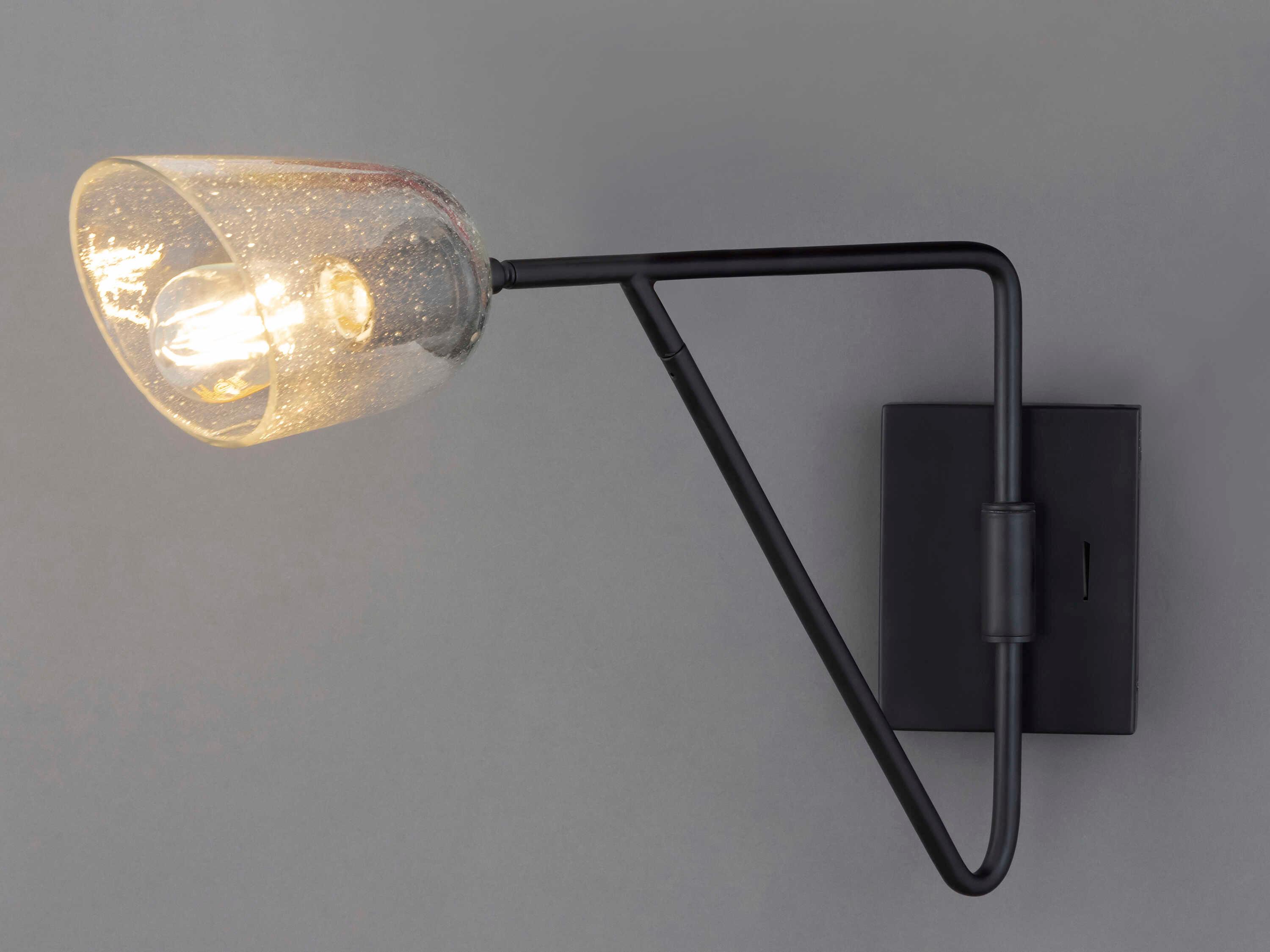 Maxim Lighting Keppe 1-Light Dark Bronze Swing Wall Sconce