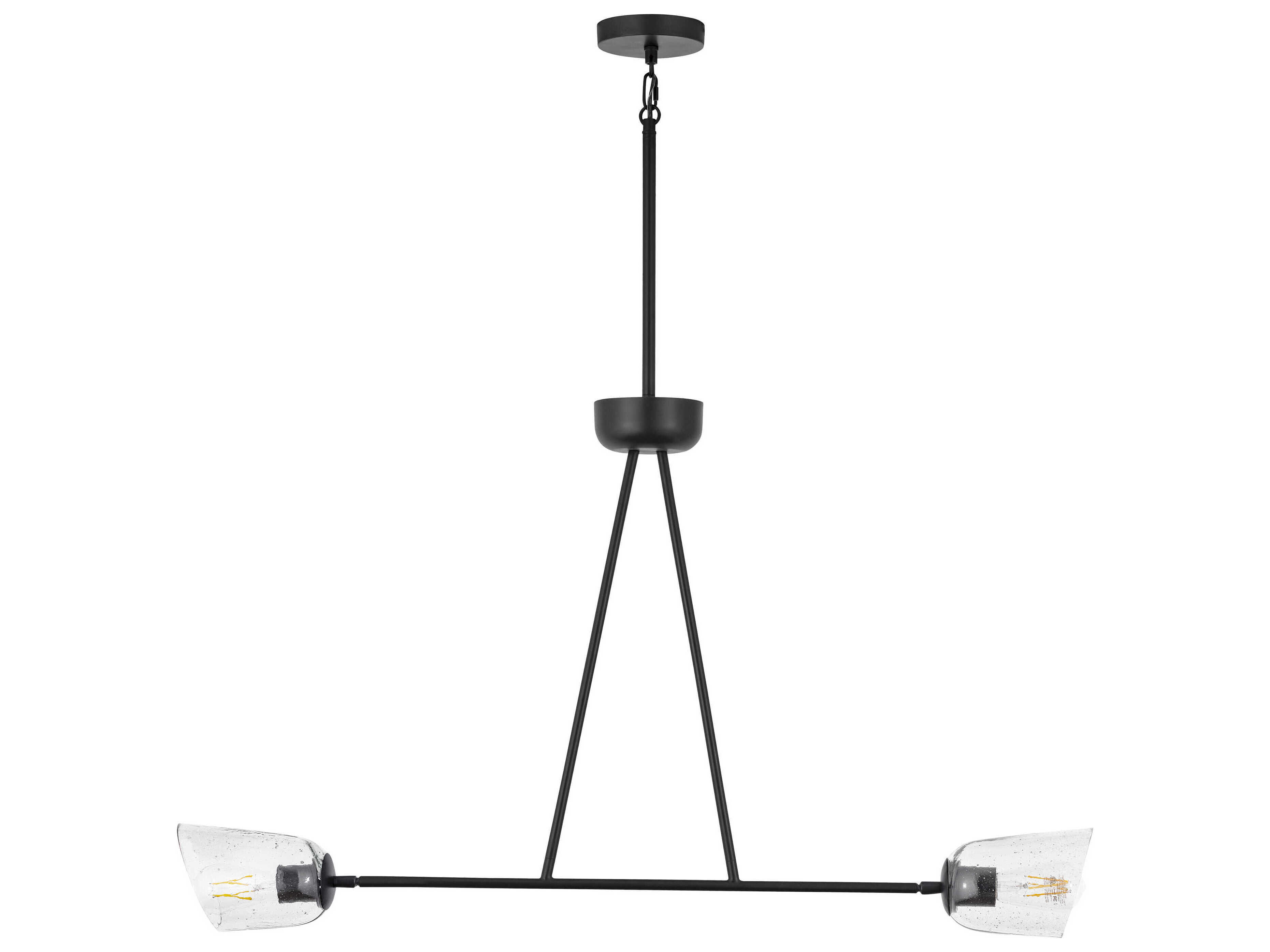 Maxim Lighting Keppe 2-Light Dark Bronze Linear Island Pendant