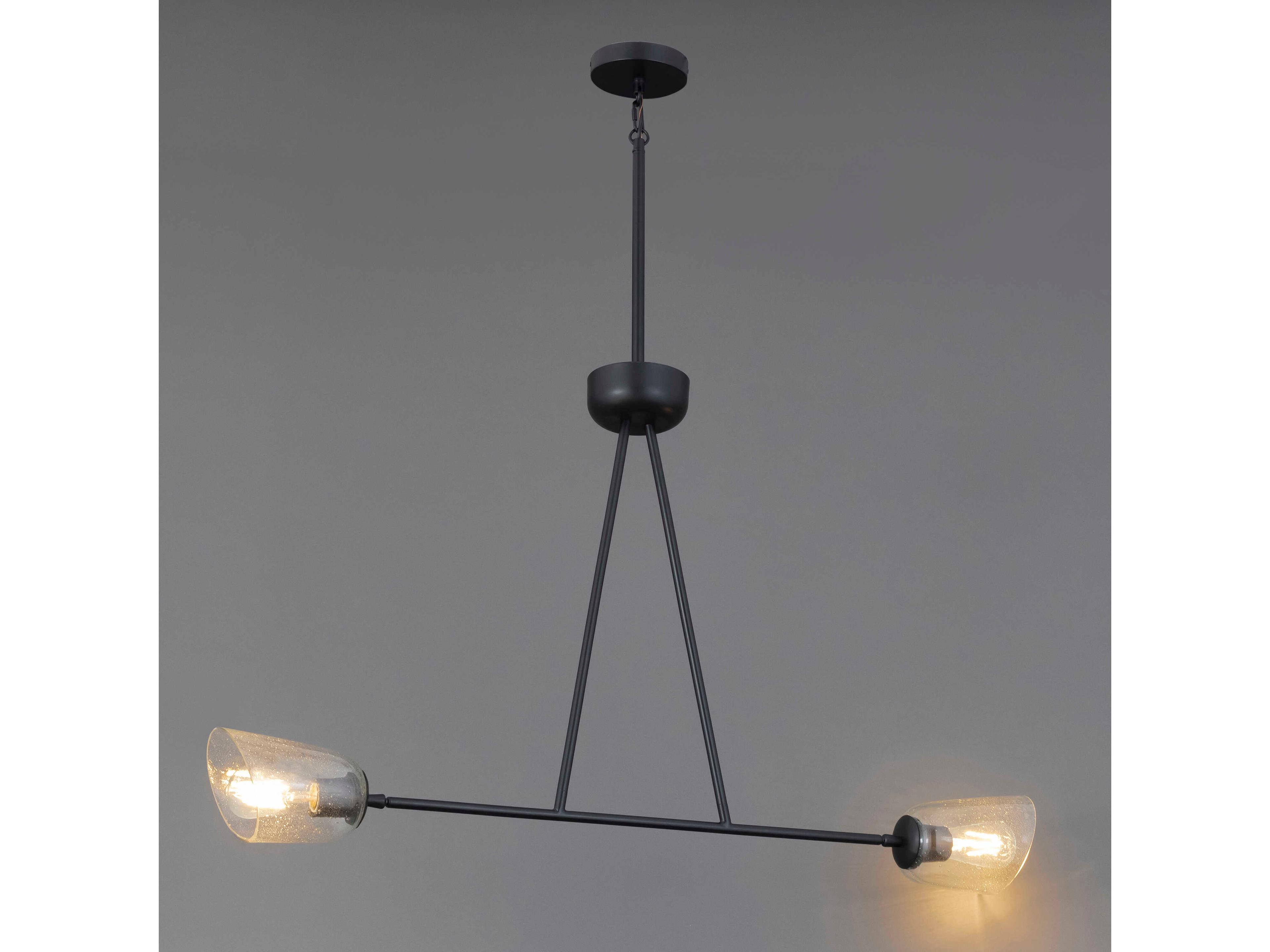 Maxim Lighting Keppe 2-Light Dark Bronze Linear Island Pendant