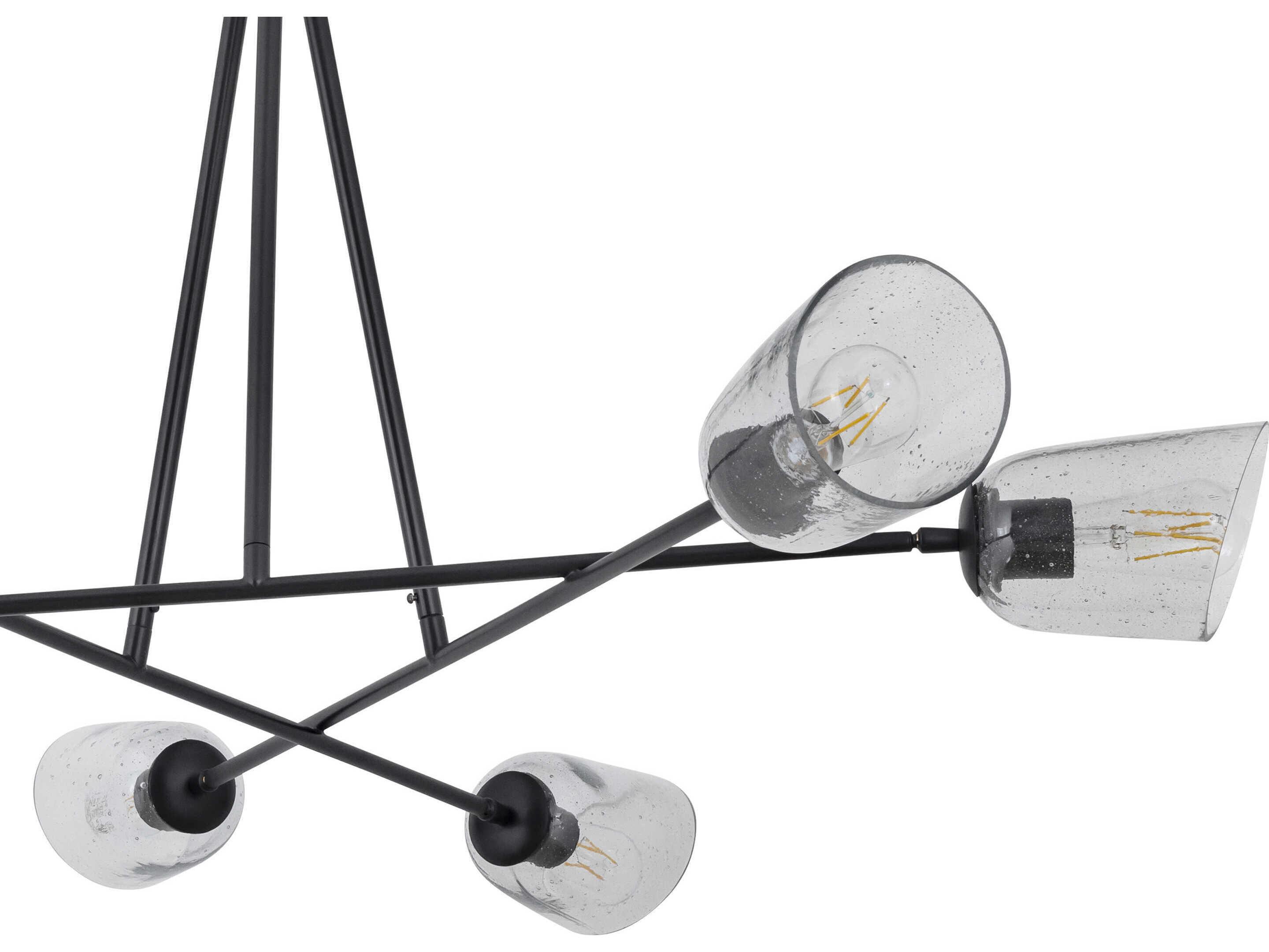 Maxim Lighting Keppe 6-Light Dark Bronze Geometric Chandelier