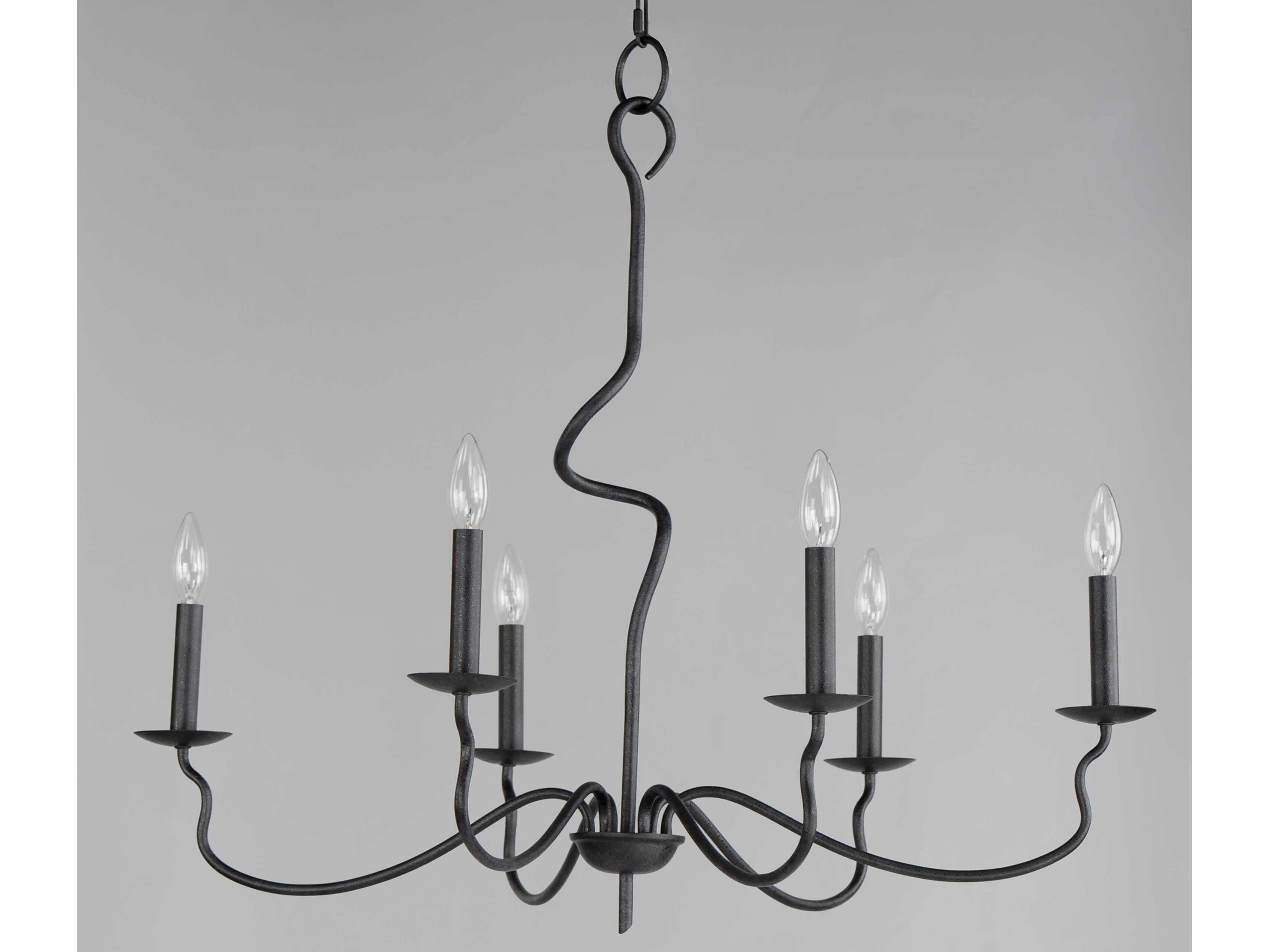 Maxim Lighting Padrona 6-Light Black Oxide Candelabra Chandelier
