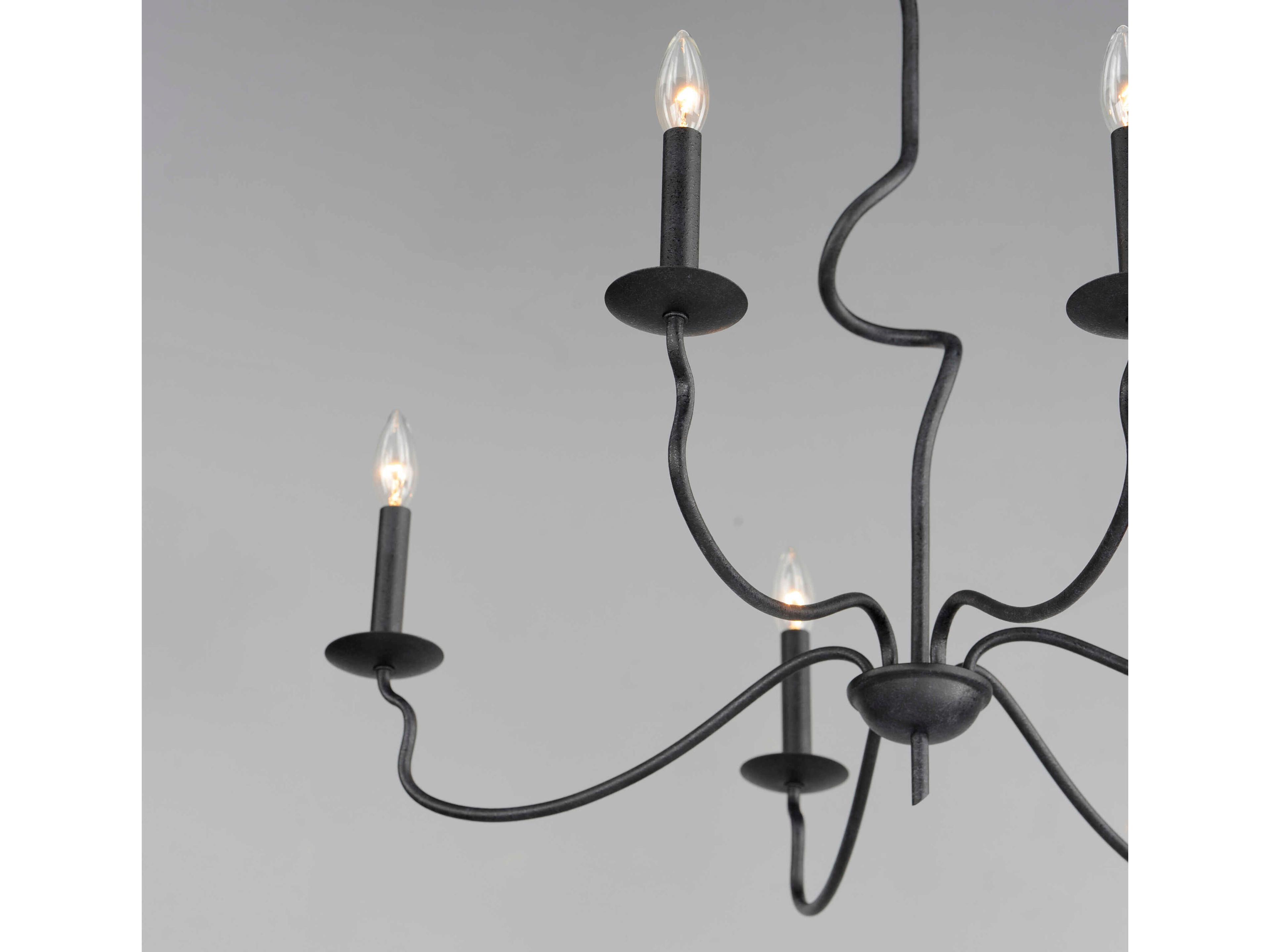 Maxim Lighting Padrona 6-Light Black Oxide Candelabra Chandelier