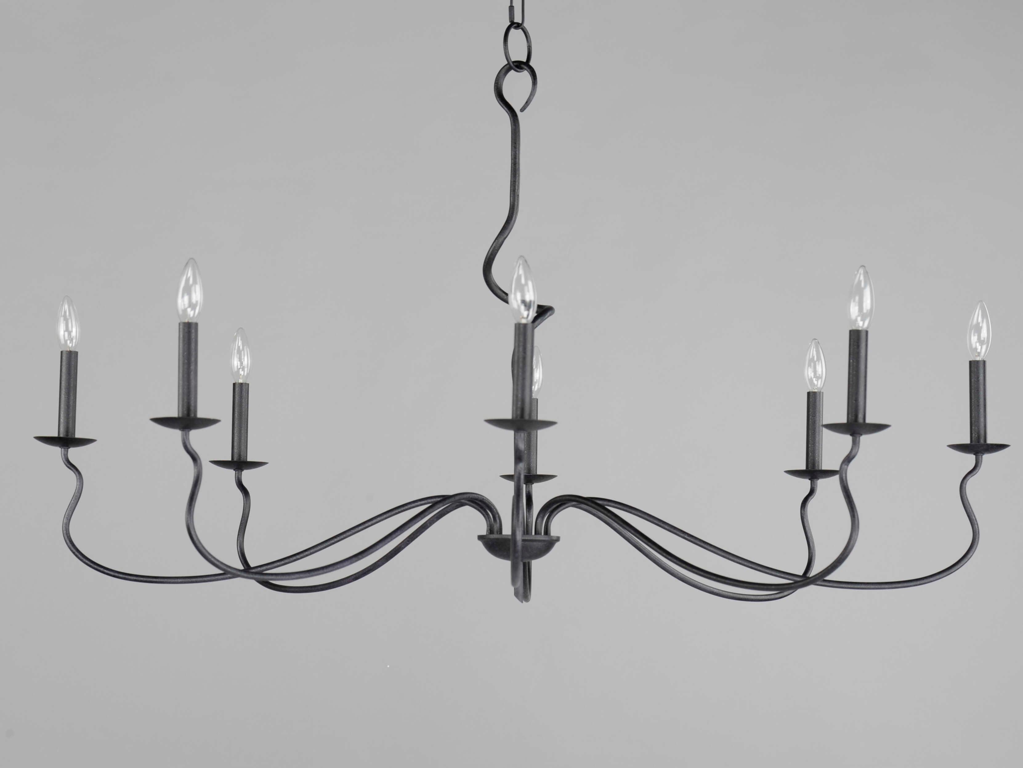 Maxim Lighting Padrona 8-Light Black Oxide Candelabra Chandelier