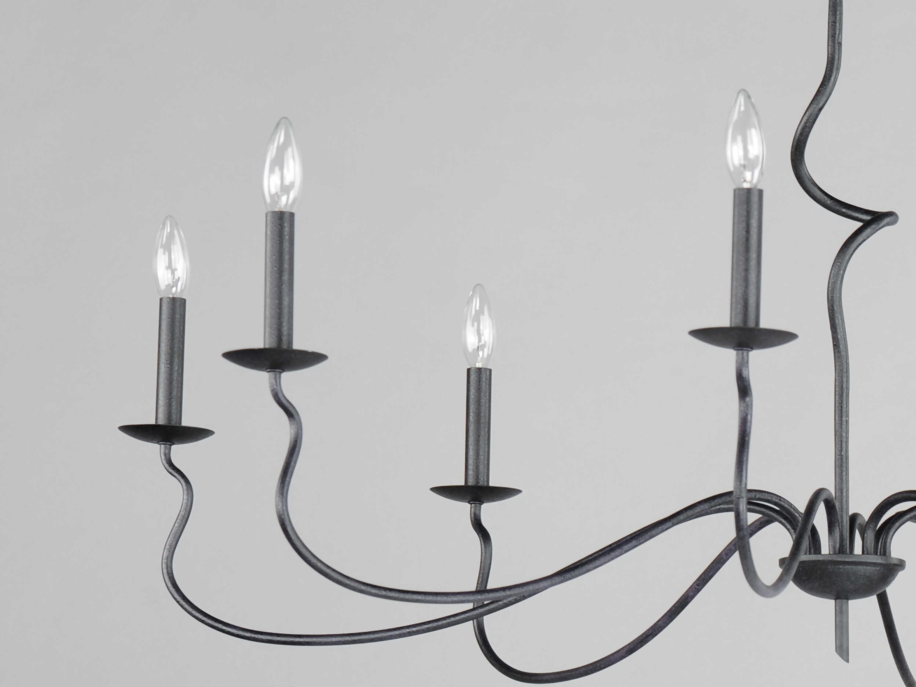 Maxim Lighting Padrona 8-Light Black Oxide Candelabra Chandelier
