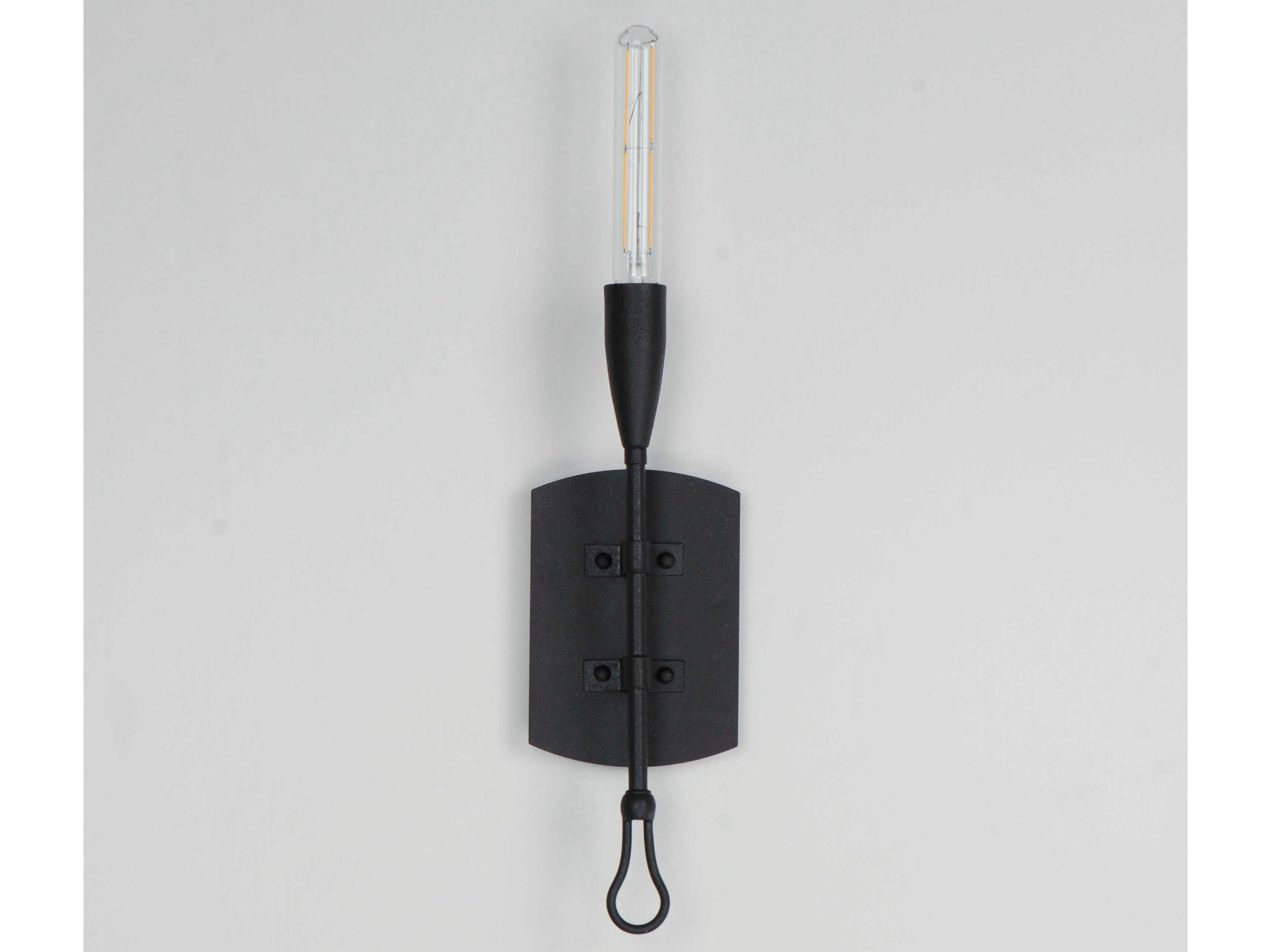 Maxim Lighting Pioneer 1-Light Anthracite Black Wall Sconce