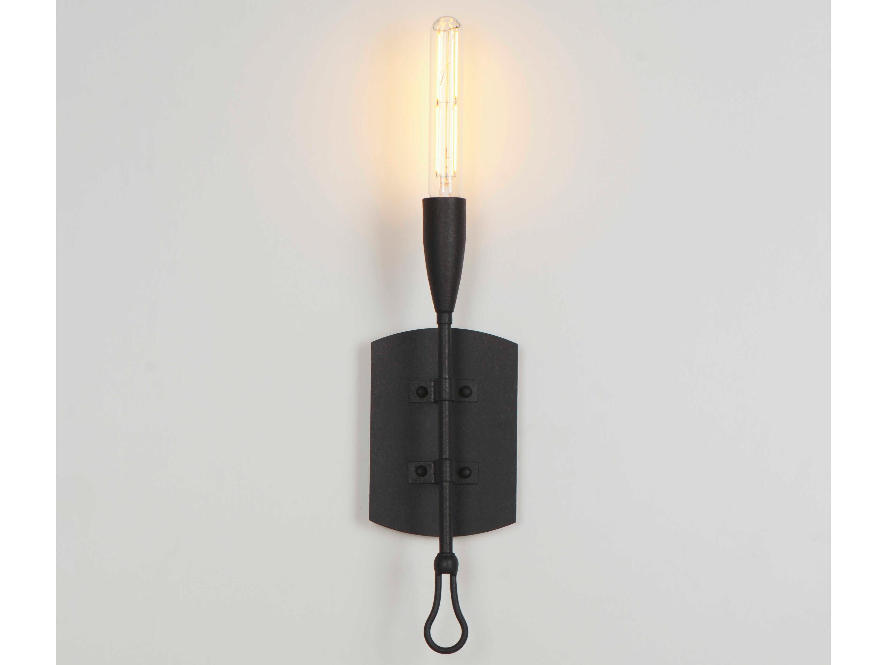 Maxim Lighting Pioneer 1-Light Anthracite Black Wall Sconce