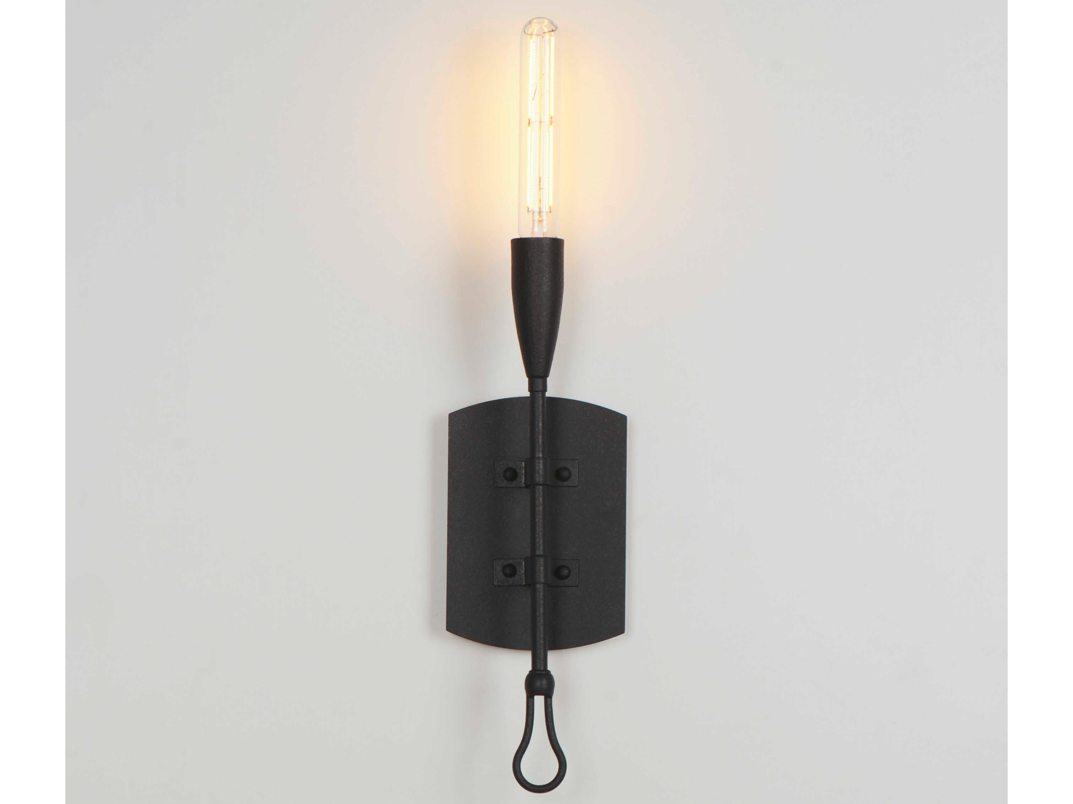 Maxim Lighting Pioneer 1-Light Anthracite Black Wall Sconce
