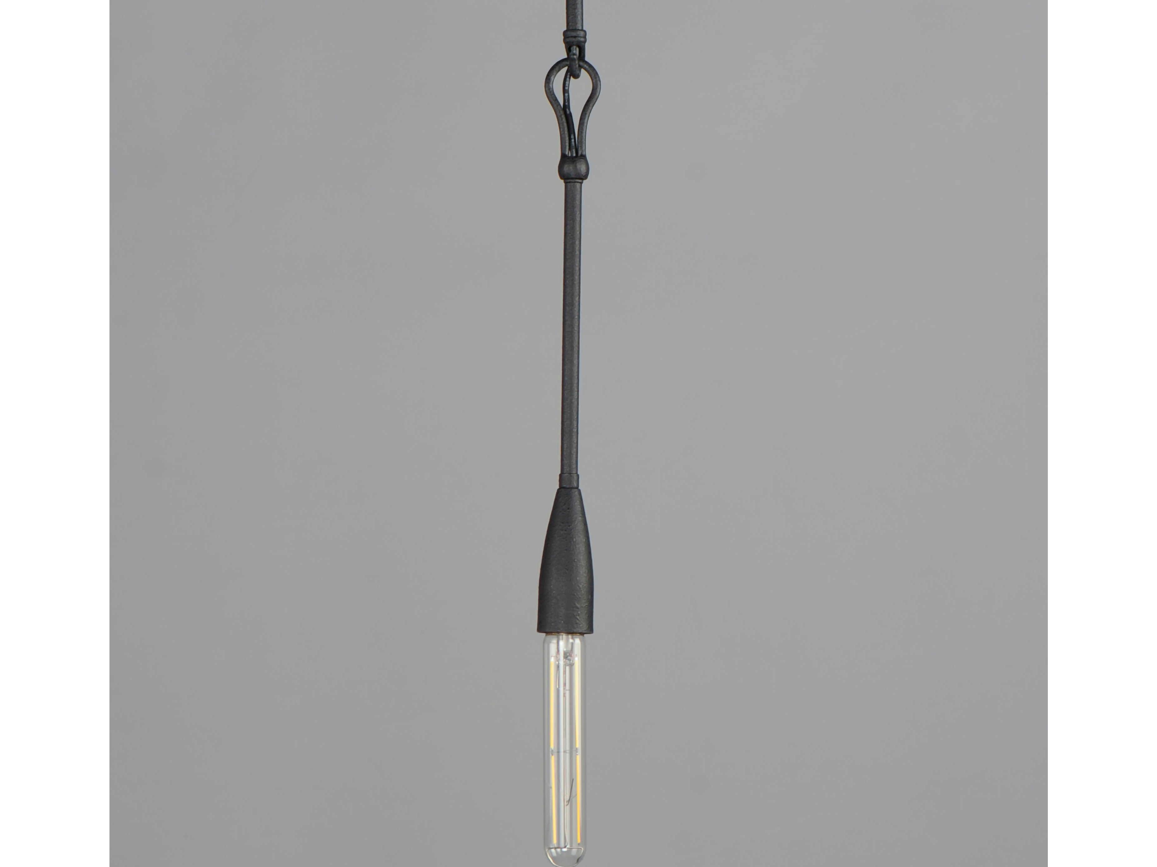 Maxim Lighting Pioneer 1-Light Anthracite Black Linear Mini Pendant
