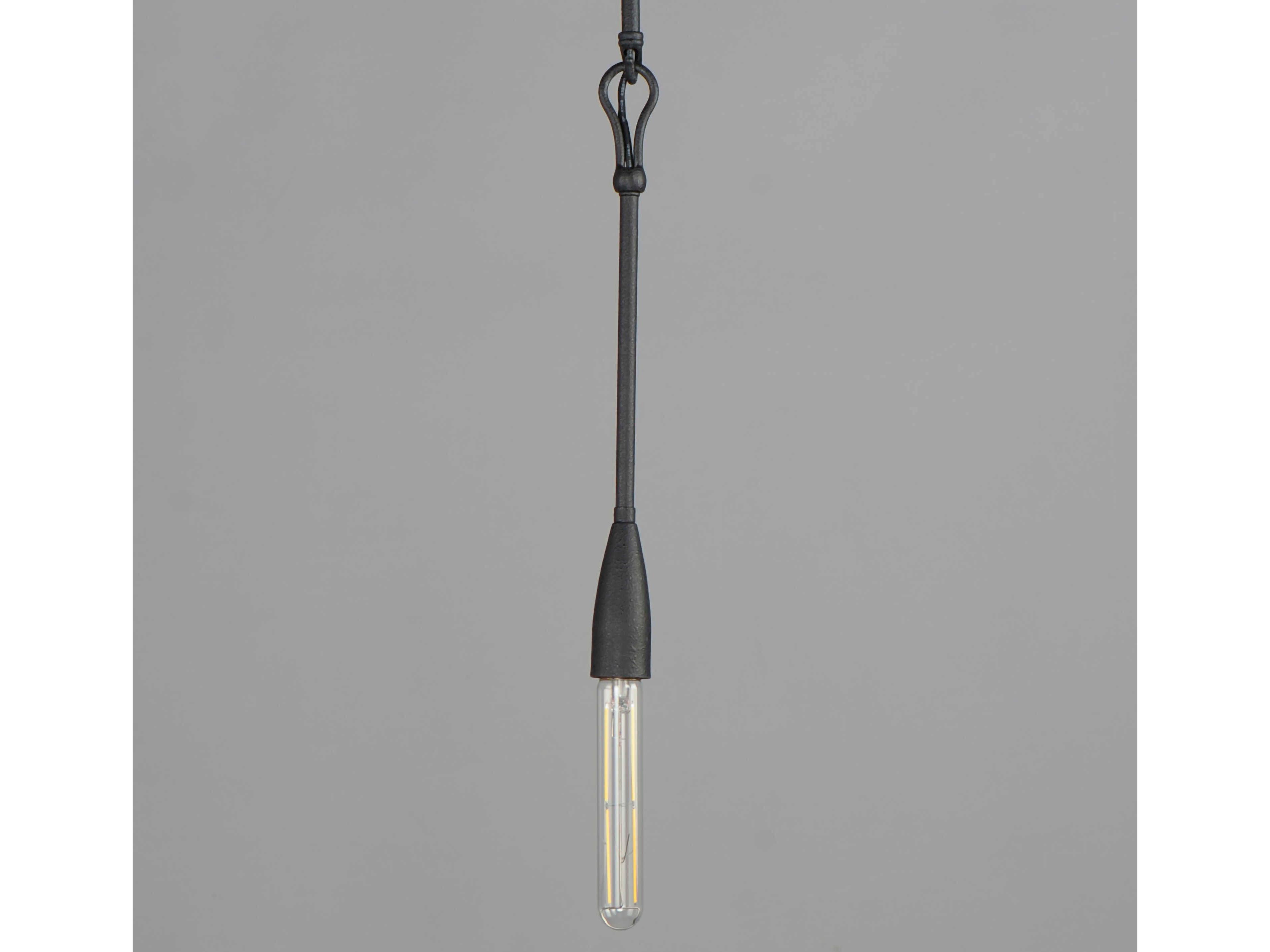 Maxim Lighting Pioneer 1-Light Anthracite Black Linear Mini Pendant