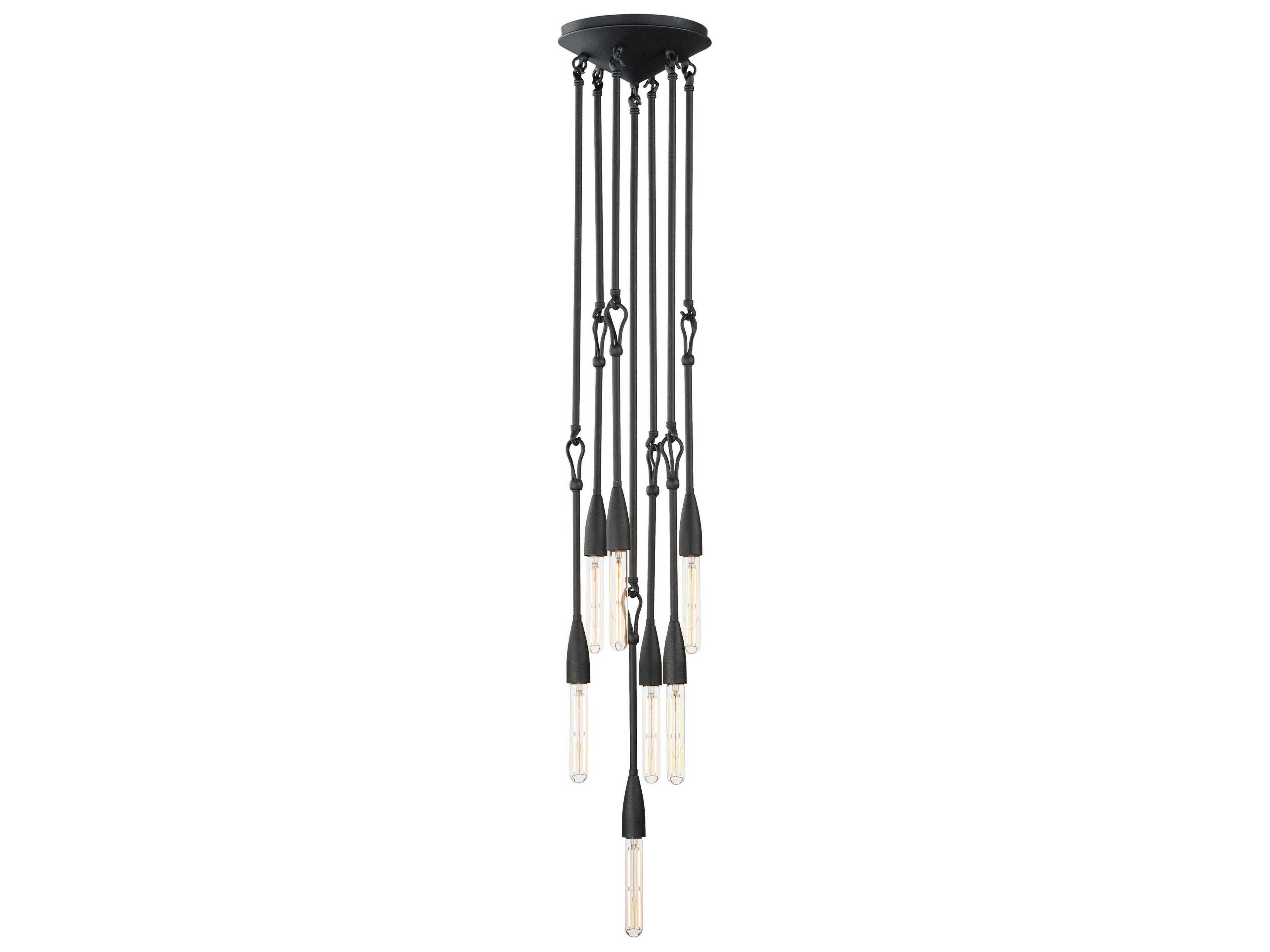Maxim Lighting Pioneer 7-Light Anthracite Black Linear Mini Pendant