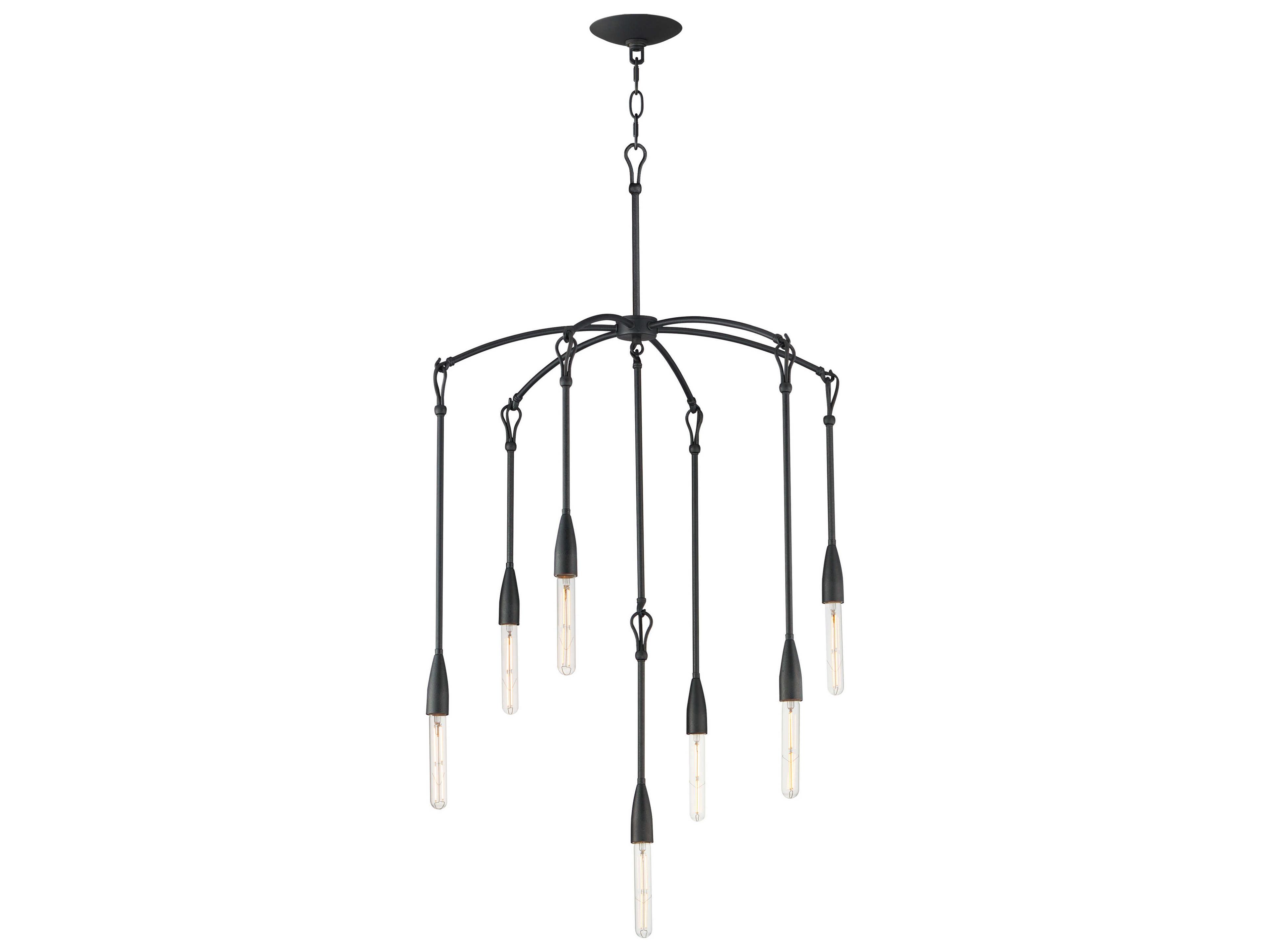 Maxim Lighting Pioneer 7-Light Anthracite Black Chandelier