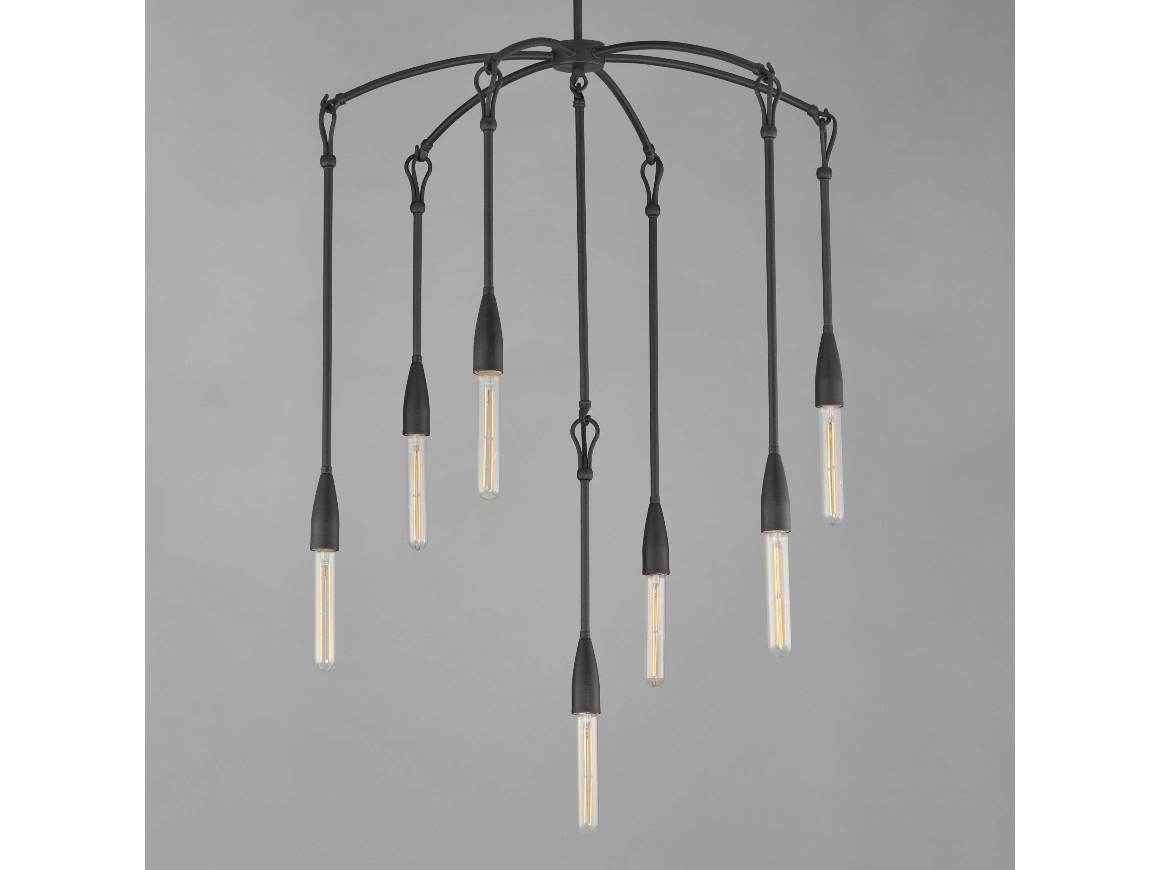 Maxim Lighting Pioneer 7-Light Anthracite Black Chandelier
