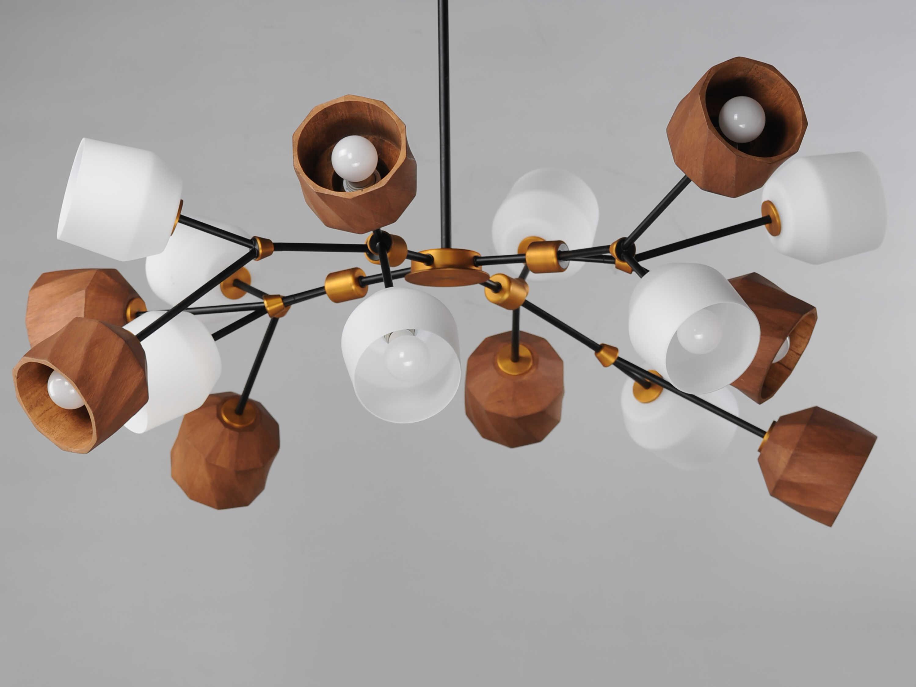 Maxim Lighting Akimbo 16-Light Dark Bronze Antique Brass Chandelier