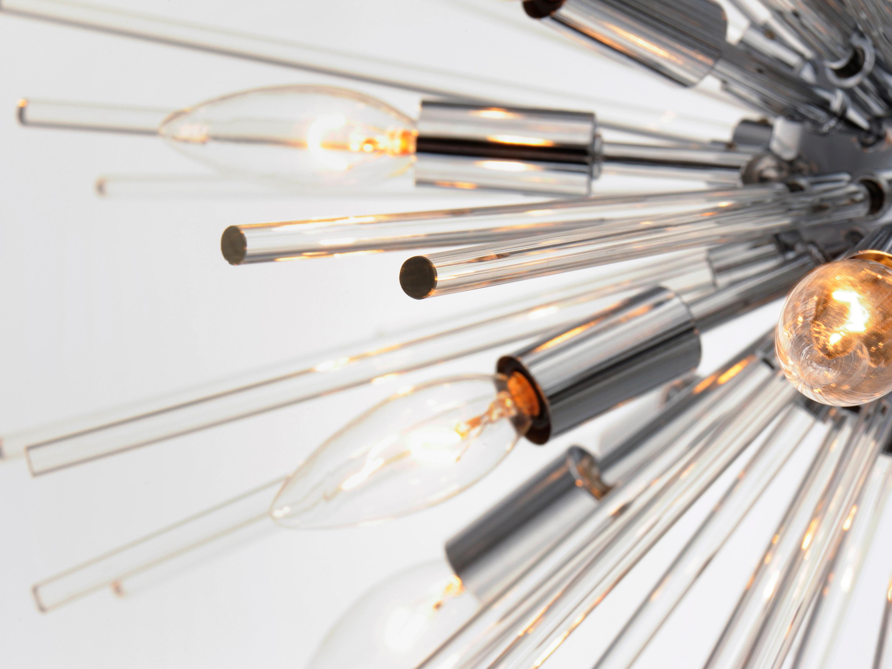 Maxim Lighting Polaris 16-Light6-Light Polished Chrome Glass Sputnik Pendant