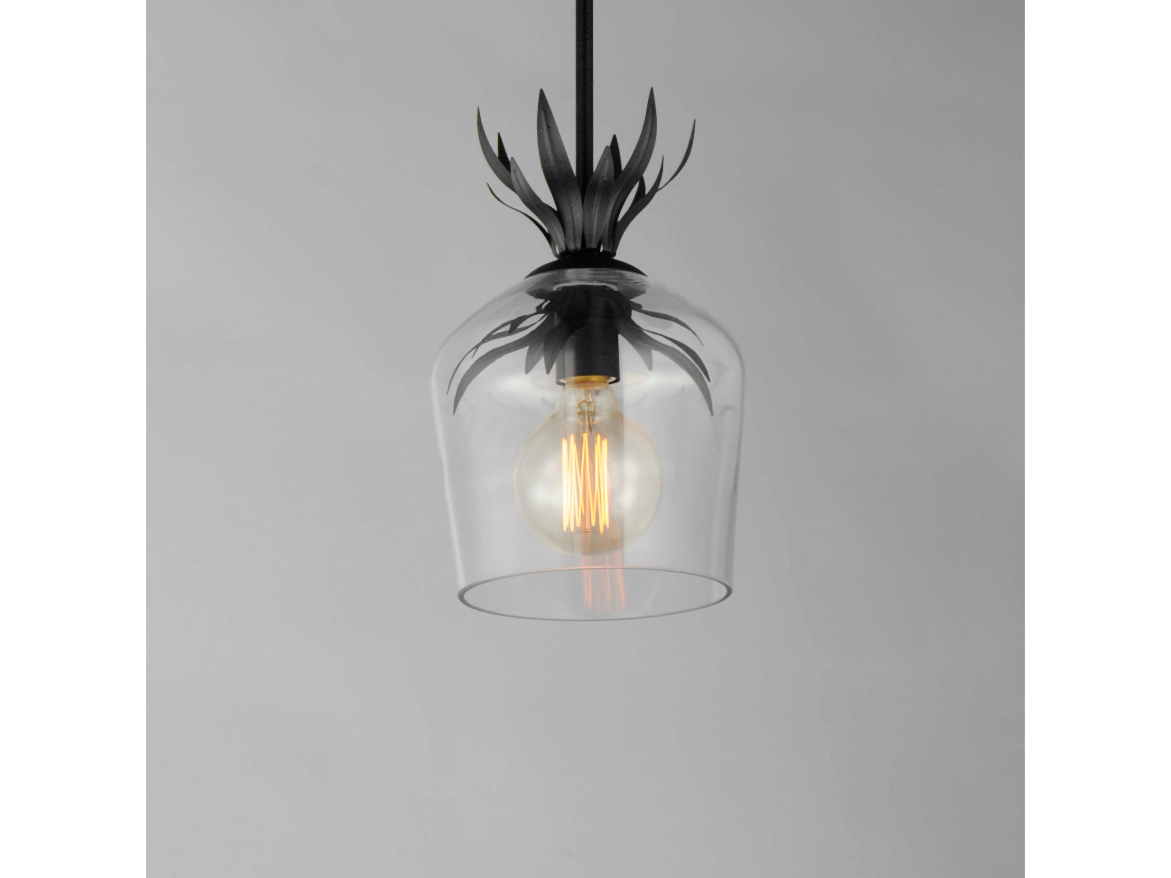 Maxim Lighting Paloma 1-Light Anthracite Black Bell Mini Pendant