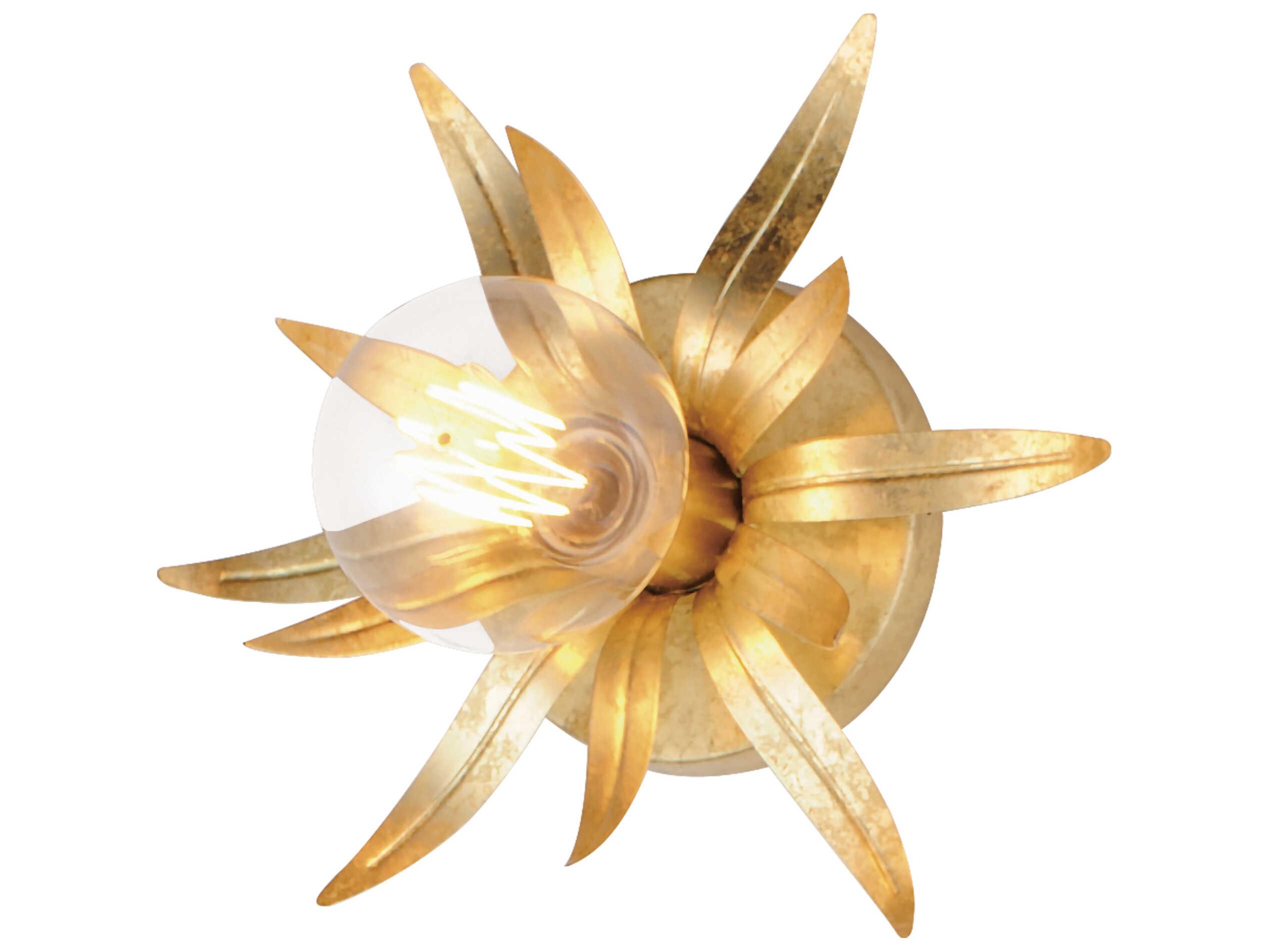 Maxim Lighting Paloma 1-Light Gold Leaf Wall Sconce