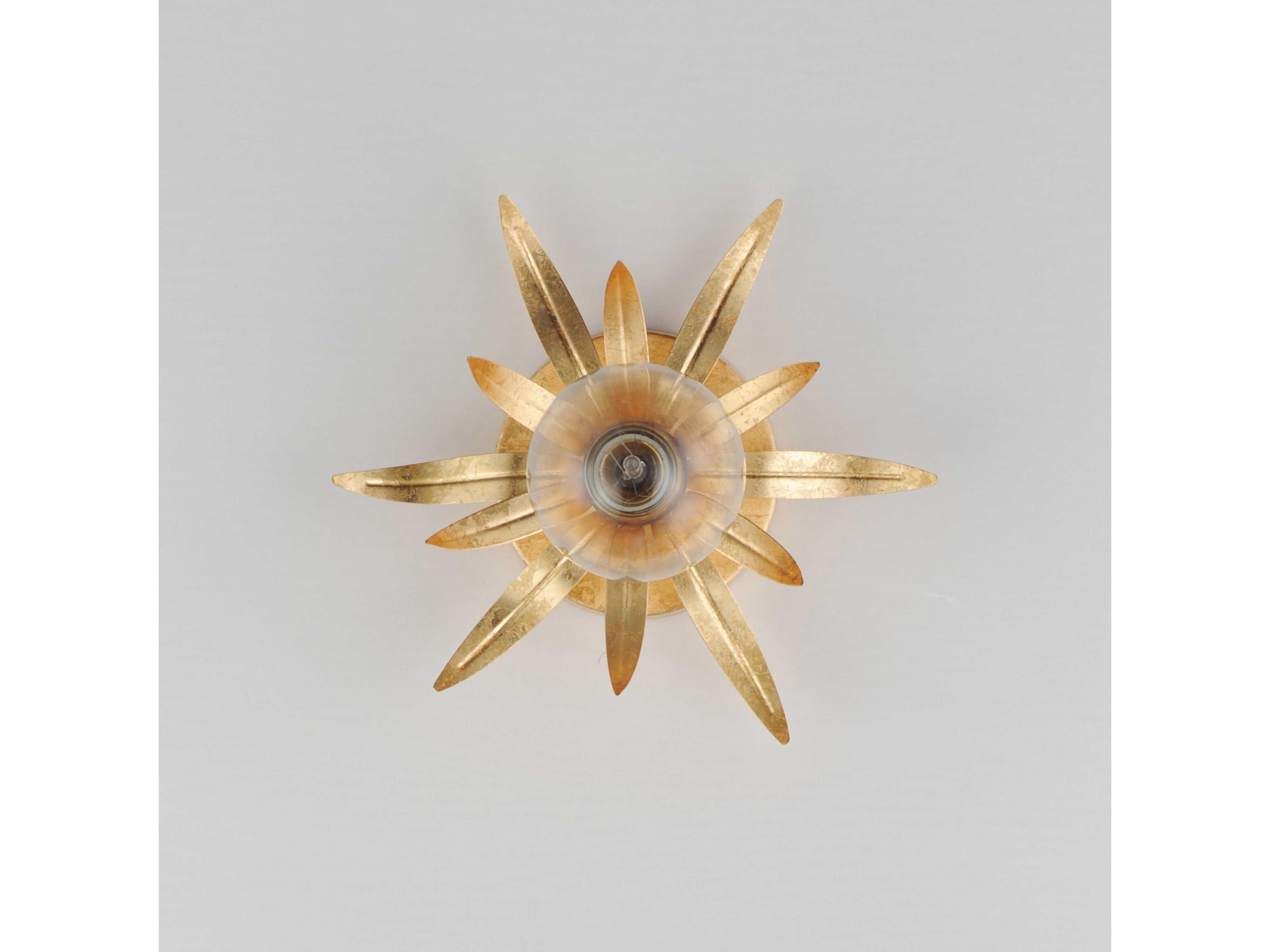 Maxim Lighting Paloma 1-Light Gold Leaf Wall Sconce