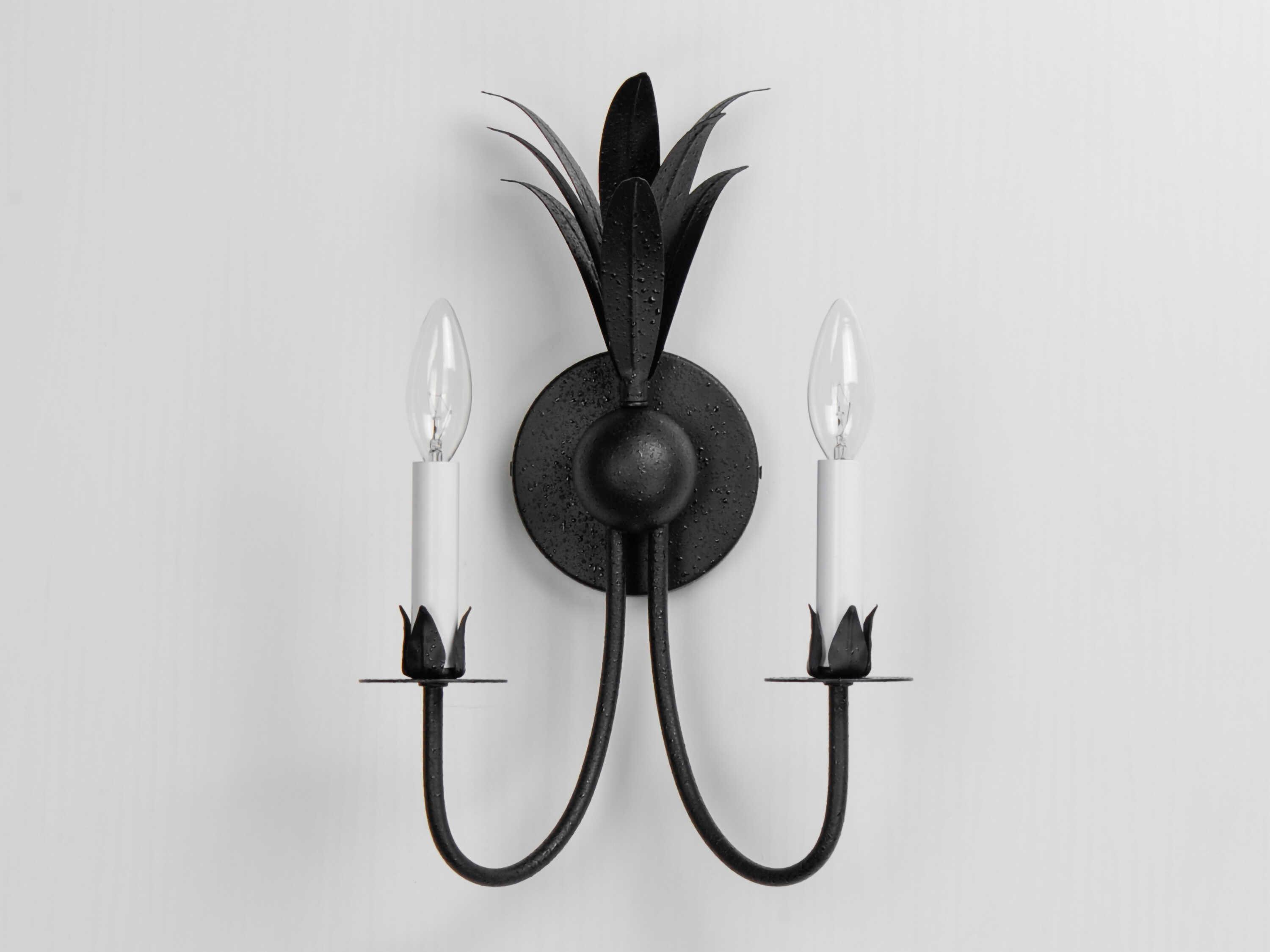 Maxim Lighting Paloma 2-Light Anthracite Black Wall Sconce